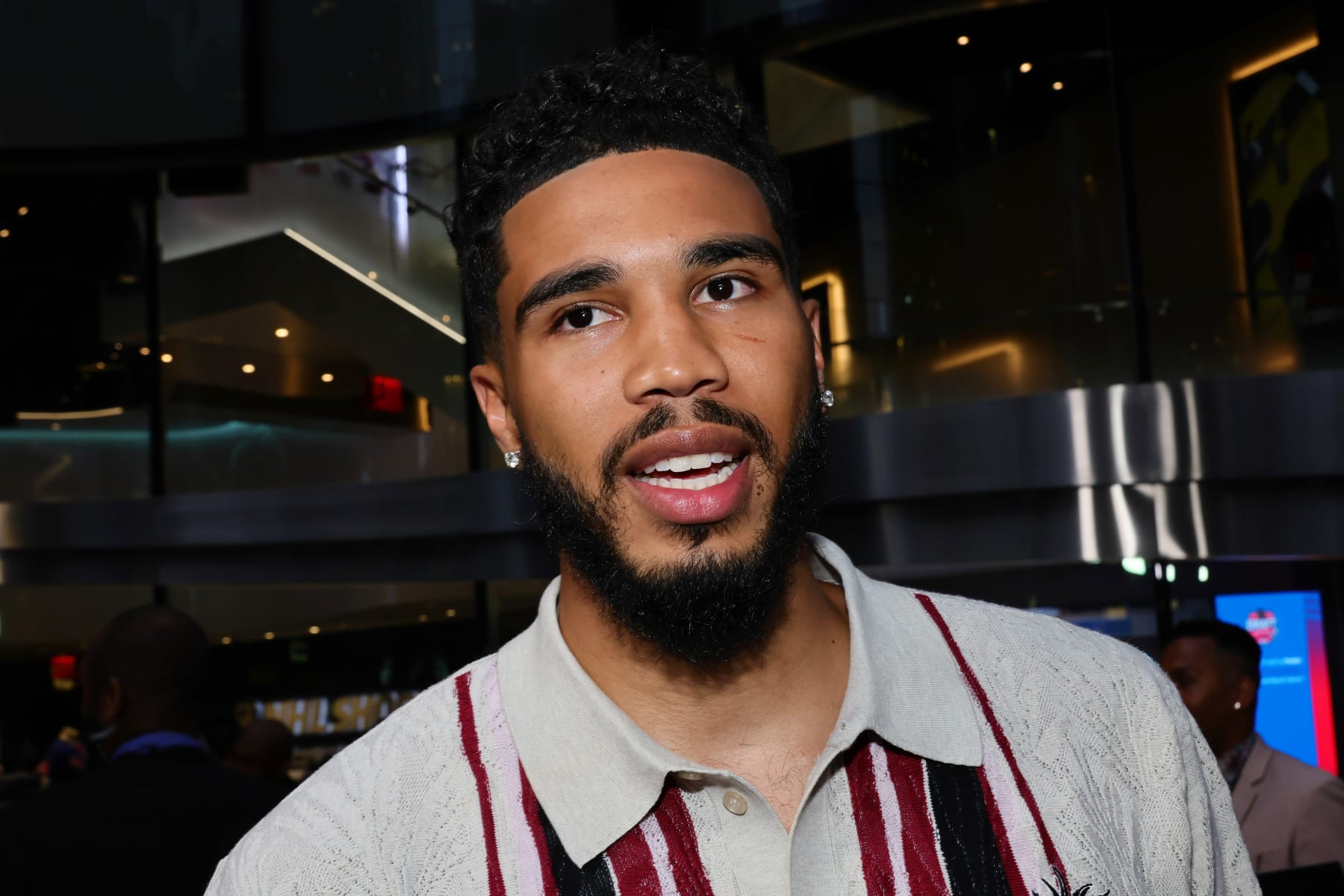 NEW YORK, NEW YORK - JULY 26: Jayson Tatum attends "NYC Point Gods" premiere at Midnight Theatre on July 26, 2022 in New York City. (Photo by Theo Wargo/Getty Images)