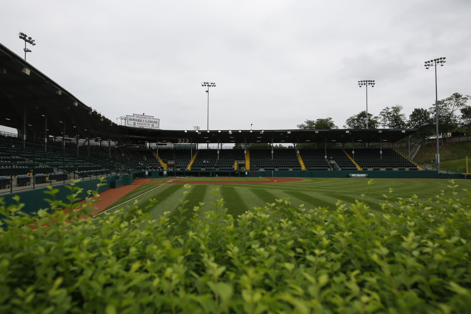 WILLIAMSPORT, PENNSYLVANIA - AUGUST 29: A general view of the stadium before the 2021 Little League World Series game between Team Michigan and Team Ohio at Howard J. Lamade Stadium on August 29, 2021 in Williamsport, Pennsylvania. (Photo by Joshua Bessex/Getty Images)