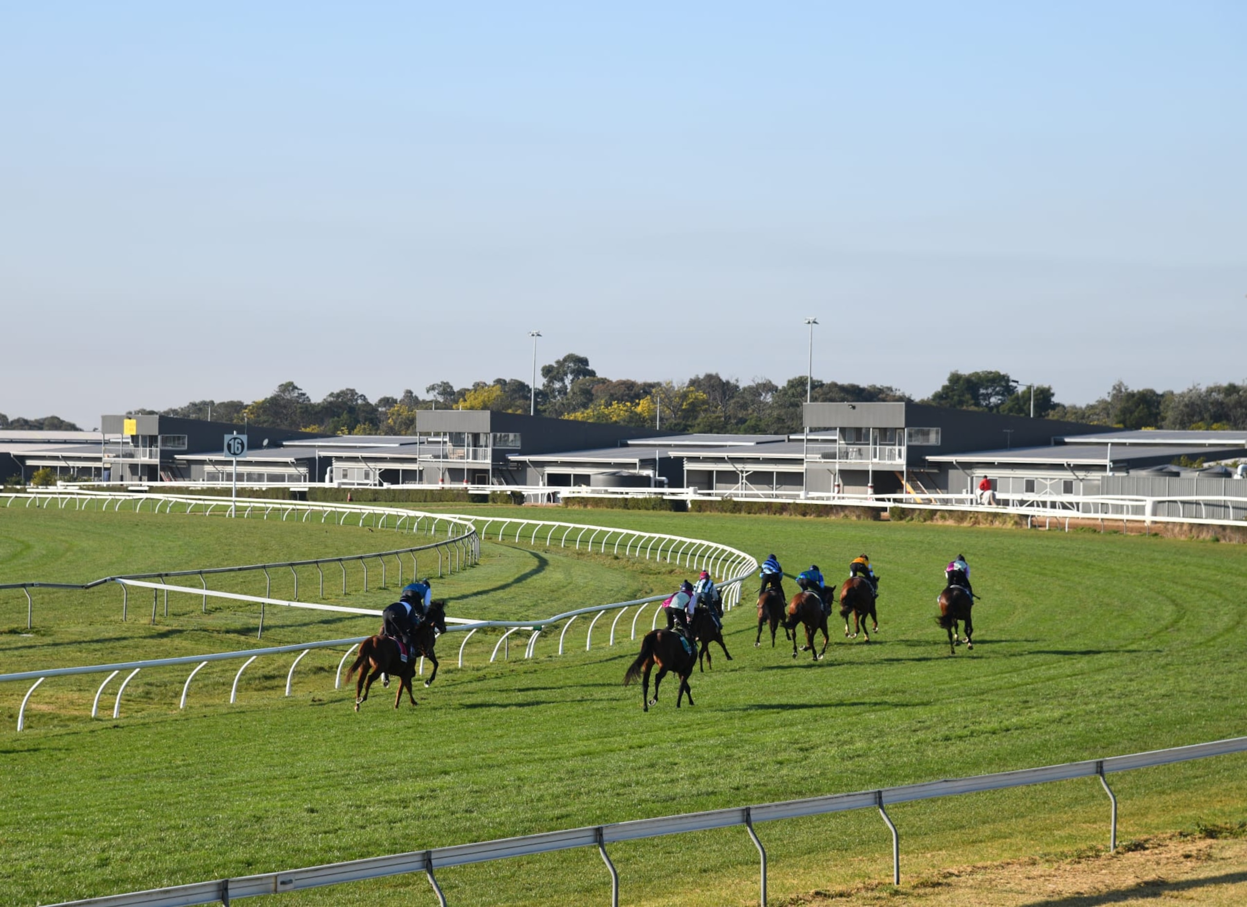 CRANBOURNE, AUSTRALIA - AUGUST 09: General view during barrier trials at Cranbourne Racecourse on August 09, 2022 in Cranbourne, Australia. (Photo by Vince Caligiuri/Getty Images) CRANBOURNE, AUSTRALIA - AUGUST 09: General view during barrier trials at Cranbourne Racecourse on August 09, 2022 in Cranbourne, Australia. (Photo by Vince Caligiuri/Getty Images)