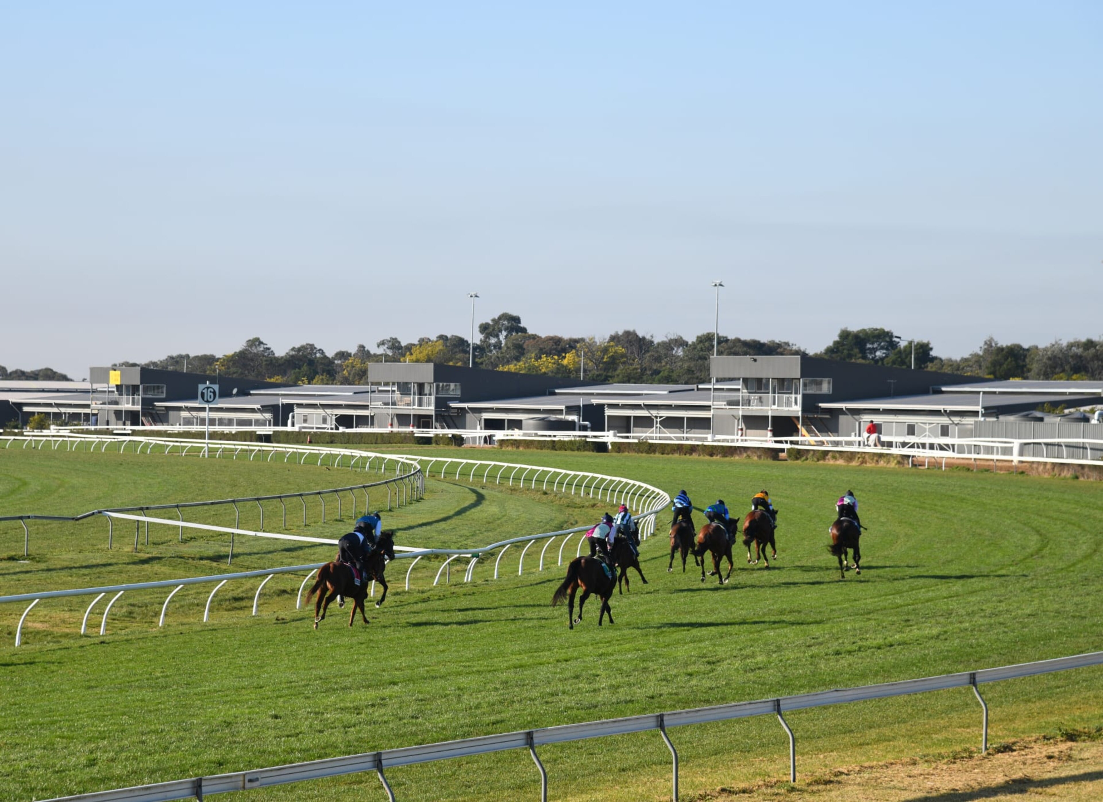 CRANBOURNE, AUSTRALIA - AUGUST 09: General view during barrier trials at Cranbourne Racecourse on August 09, 2022 in Cranbourne, Australia. (Photo by Vince Caligiuri/Getty Images) CRANBOURNE, AUSTRALIA - AUGUST 09: General view during barrier trials at Cranbourne Racecourse on August 09, 2022 in Cranbourne, Australia. (Photo by Vince Caligiuri/Getty Images)
