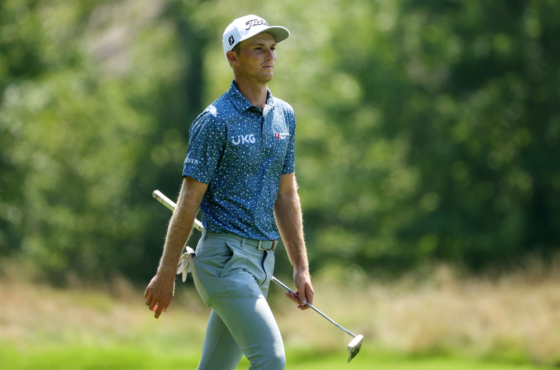 MEMPHIS, TENNESSEE - AUGUST 14: Will Zalatoris of the United States walks along the second hole during the final round of the FedEx St. Jude Championship at TPC Southwind on August 14, 2022 in Memphis, Tennessee. (Photo by Stacy Revere/Getty Images)
