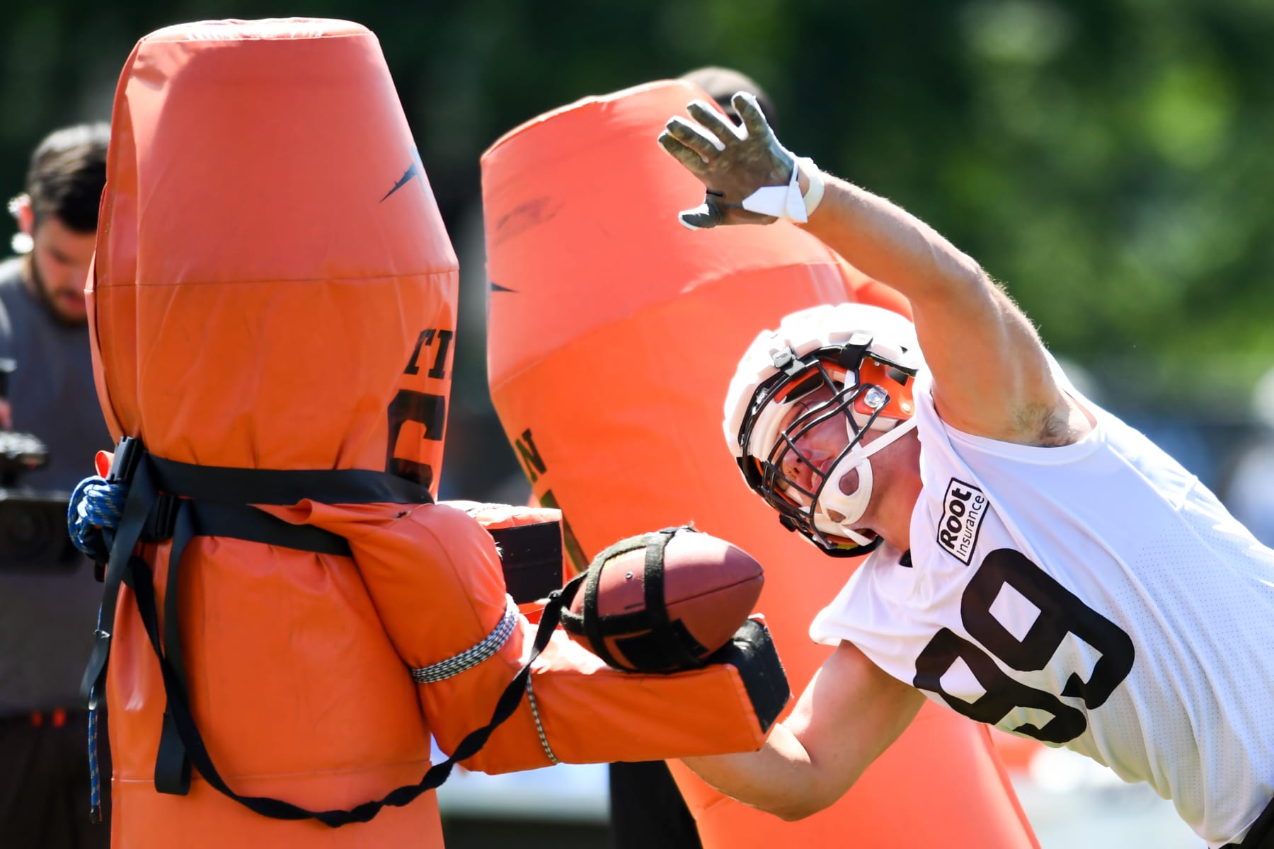 BEREA, OH - JULY 30: Taven Bryan #99 of the Cleveland Browns runs a drill during Cleveland Browns training camp at CrossCountry Mortgage Campus on July 30, 2022 in Berea, Ohio. (Photo by Nick Cammett/Diamond Images via Getty Images) BEREA, OH - JULY 30: Taven Bryan #99 of the Cleveland Browns runs a drill during Cleveland Browns training camp at CrossCountry Mortgage Campus on July 30, 2022 in Berea, Ohio. (Photo by Nick Cammett/Diamond Images via Getty Images)