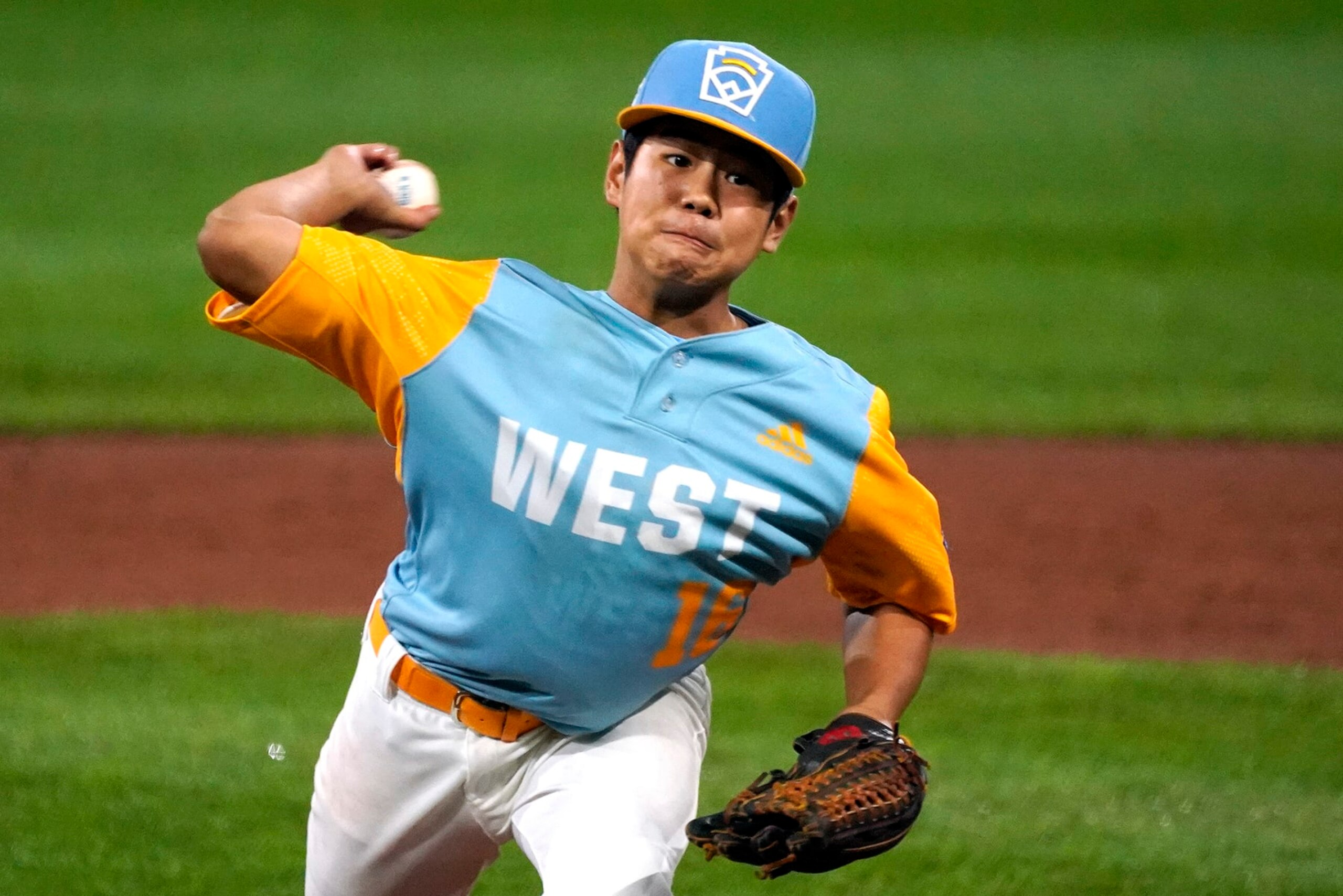 Honolulu's Cohen Sakamoto delivers during the first inning of the team's baseball game against Bonney Lake Wash., at the Little League World Series in South Williamsport, Pa., Wednesday, Aug. 17, 2022. (AP Photo/Gene J. Puskar) Honolulu's Cohen Sakamoto delivers during the first inning of the team's baseball game against Bonney Lake Wash., at the Little League World Series in South Williamsport, Pa., Wednesday, Aug. 17, 2022. (AP Photo/Gene J. Puskar)