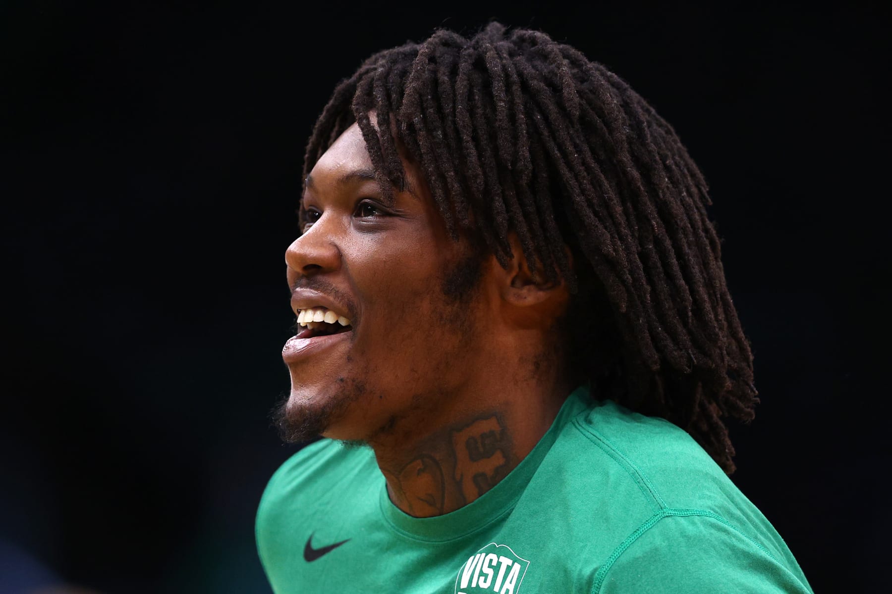BOSTON, MASSACHUSETTS - JUNE 16: Robert Williams III #44 of the Boston Celtics looks on prior to Game Six of the 2022 NBA Finals against the Golden State Warriors at TD Garden on June 16, 2022 in Boston, Massachusetts. NOTE TO USER: User expressly acknowledges and agrees that, by downloading and/or using this photograph, User is consenting to the terms and conditions of the Getty Images License Agreement. (Photo by Elsa/Getty Images)