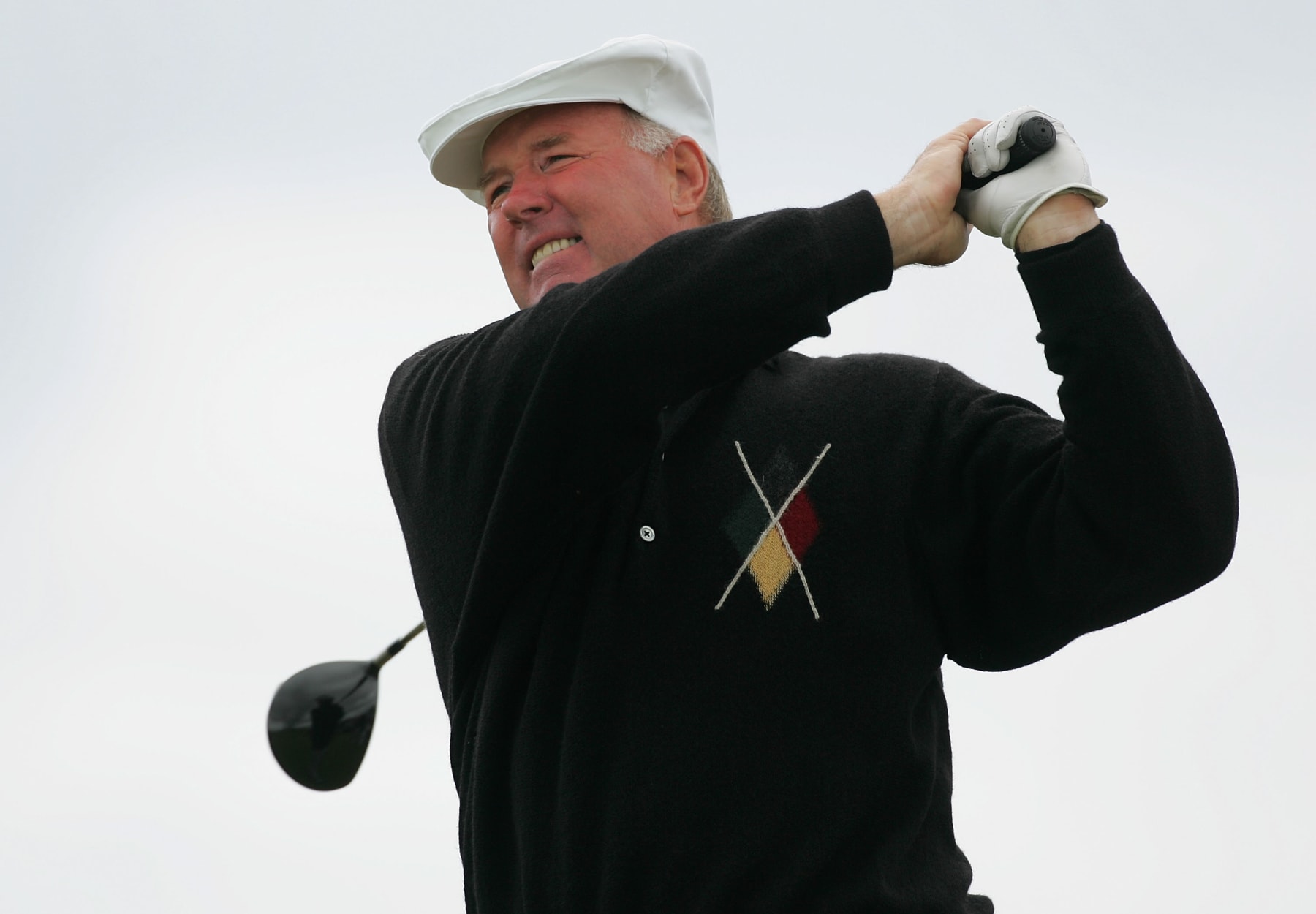 TROON, SCOTLAND - JULY 14:  Tom Weiskopf of USA tees off during practice for the 133rd Open Championship on July 14, 2004 at the Royal Troon Golf Club in Troon, Scotland.  (Photo by Stuart Franklin/Getty Images)