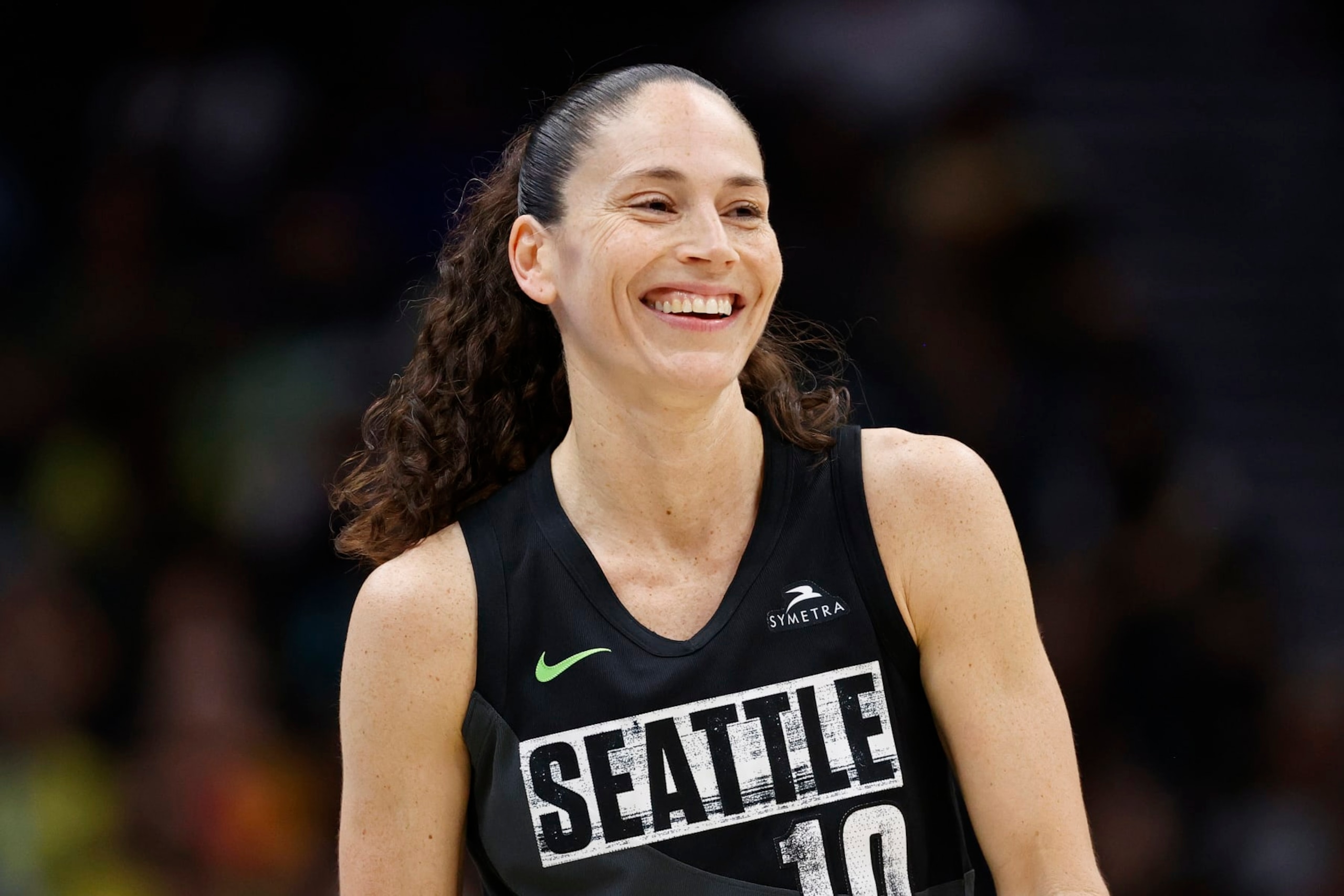 SEATTLE, WASHINGTON - AUGUST 21: Sue Bird #10 of the Seattle Storm looks on during the second quarter against the Washington Mystics in Round 1 Game 2 of the WNBA playoffs at Climate Pledge Arena on August 21, 2022 in Seattle, Washington. NOTE TO USER: User expressly acknowledges and agrees that, by downloading and/or using this photograph, User is consenting to the terms and conditions of the Getty Images License Agreement. (Photo by Steph Chambers/Getty Images) SEATTLE, WASHINGTON - AUGUST 21: Sue Bird #10 of the Seattle Storm looks on during the second quarter against the Washington Mystics in Round 1 Game 2 of the WNBA playoffs at Climate Pledge Arena on August 21, 2022 in Seattle, Washington. NOTE TO USER: User expressly acknowledges and agrees that, by downloading and/or using this photograph, User is consenting to the terms and conditions of the Getty Images License Agreement. (Photo by Steph Chambers/Getty Images)