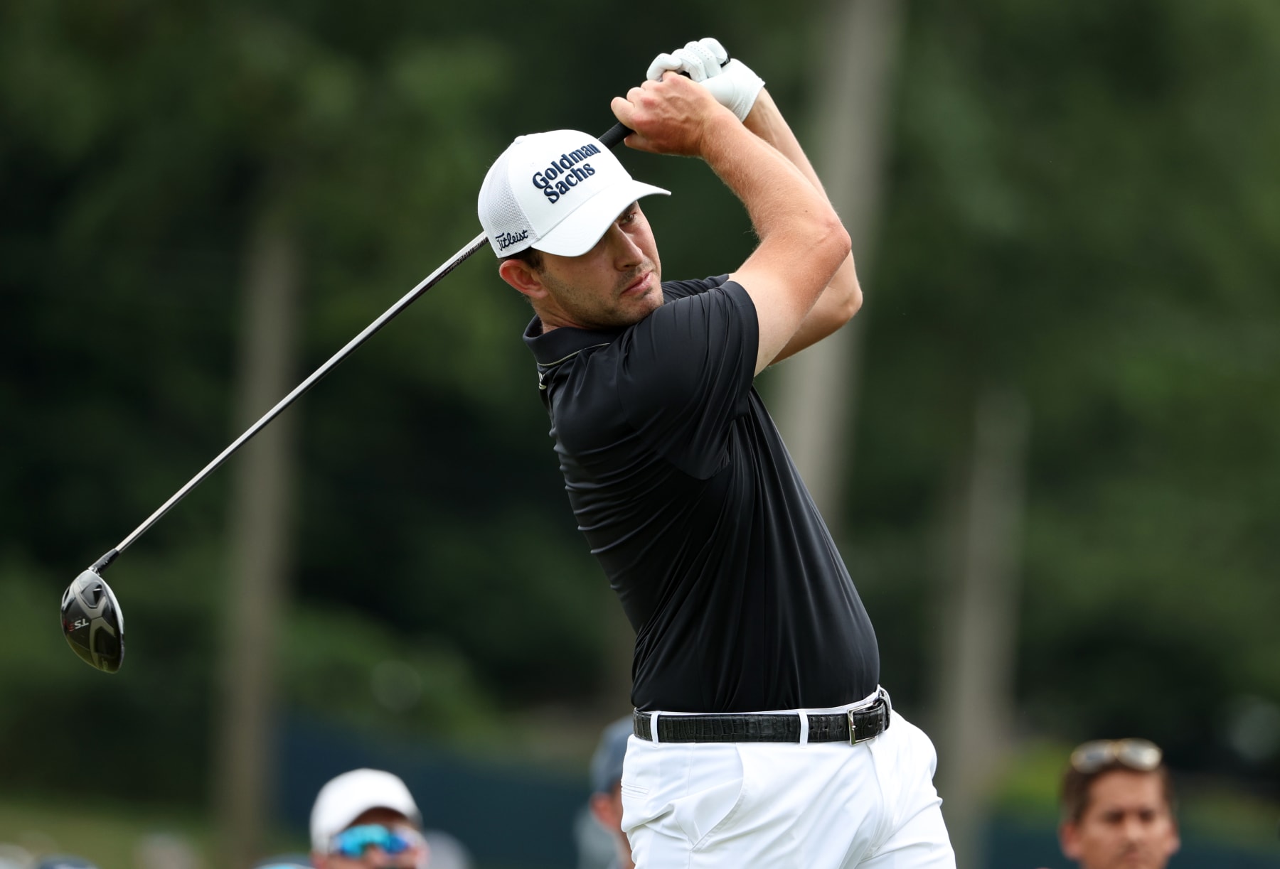 WILMINGTON, DELAWARE - AUGUST 21: Patrick Cantlay of the United States plays his shot from the third tee during the final round of the BMW Championship at Wilmington Country Club on August 21, 2022 in Wilmington, Delaware. (Photo by Rob Carr/Getty Images)