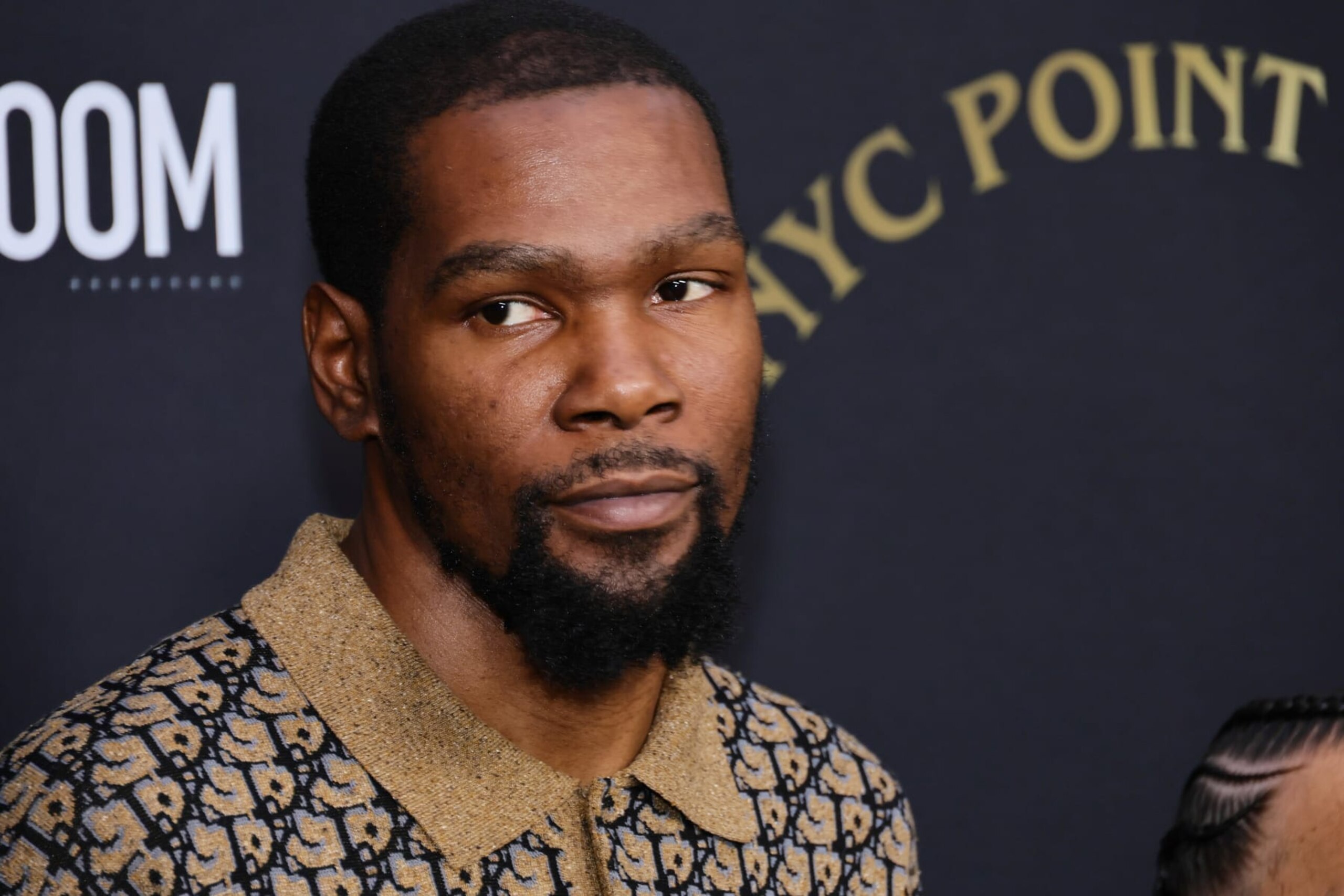 NEW YORK, NEW YORK - JULY 26: Kevin Durant attends "NYC Point Gods" premiere at Midnight Theatre on July 26, 2022 in New York City. (Photo by Theo Wargo/Getty Images) NEW YORK, NEW YORK - JULY 26: Kevin Durant attends "NYC Point Gods" premiere at Midnight Theatre on July 26, 2022 in New York City. (Photo by Theo Wargo/Getty Images)