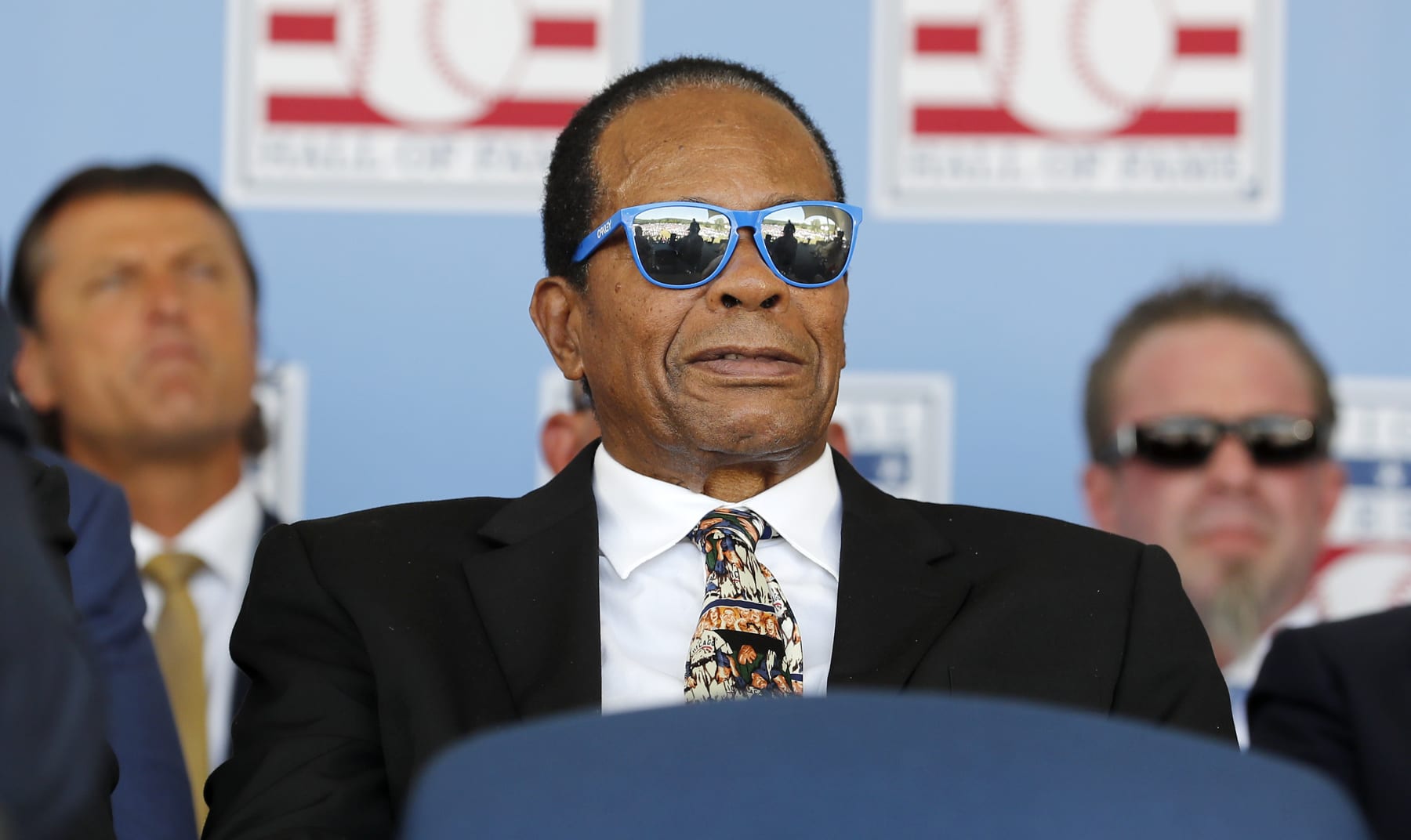 COOPERSTOWN, NEW YORK - JULY 24:  Hall of Famer Rod Carew attends the Baseball Hall of Fame induction ceremony at Clark Sports Center on July 24, 2022 in Cooperstown, New York. (Photo by Jim McIsaac/Getty Images)