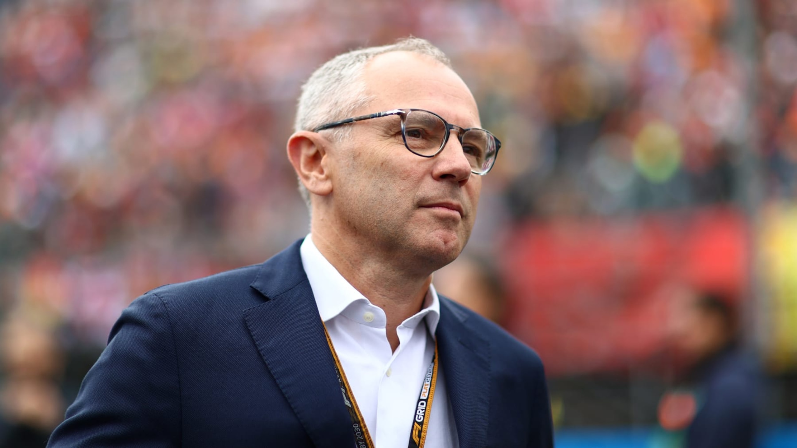 BUDAPEST, HUNGARY - JULY 31: Stefano Domenicali, CEO of the Formula One Group, looks on, on the grid during the F1 Grand Prix of Hungary at Hungaroring on July 31, 2022 in Budapest, Hungary. (Photo by Dan Istitene - Formula 1/Formula 1 via Getty Images) BUDAPEST, HUNGARY - JULY 31: Stefano Domenicali, CEO of the Formula One Group, looks on, on the grid during the F1 Grand Prix of Hungary at Hungaroring on July 31, 2022 in Budapest, Hungary. (Photo by Dan Istitene - Formula 1/Formula 1 via Getty Images)