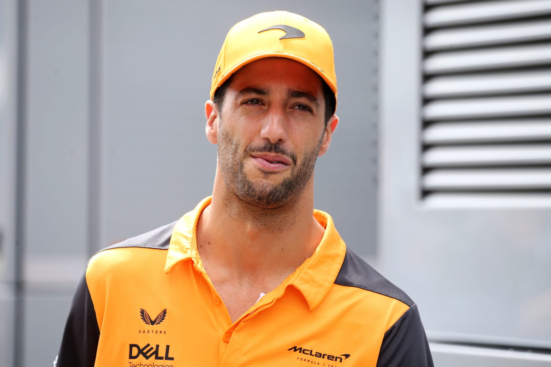 HUNGARORING, MOGYOROD, HUNGARY - 2022/07/31: Daniel Ricciardo of McLaren  in the paddock before  the F1 Grand Prix of Hungary. (Photo by Marco Canoniero/LightRocket via Getty Images)