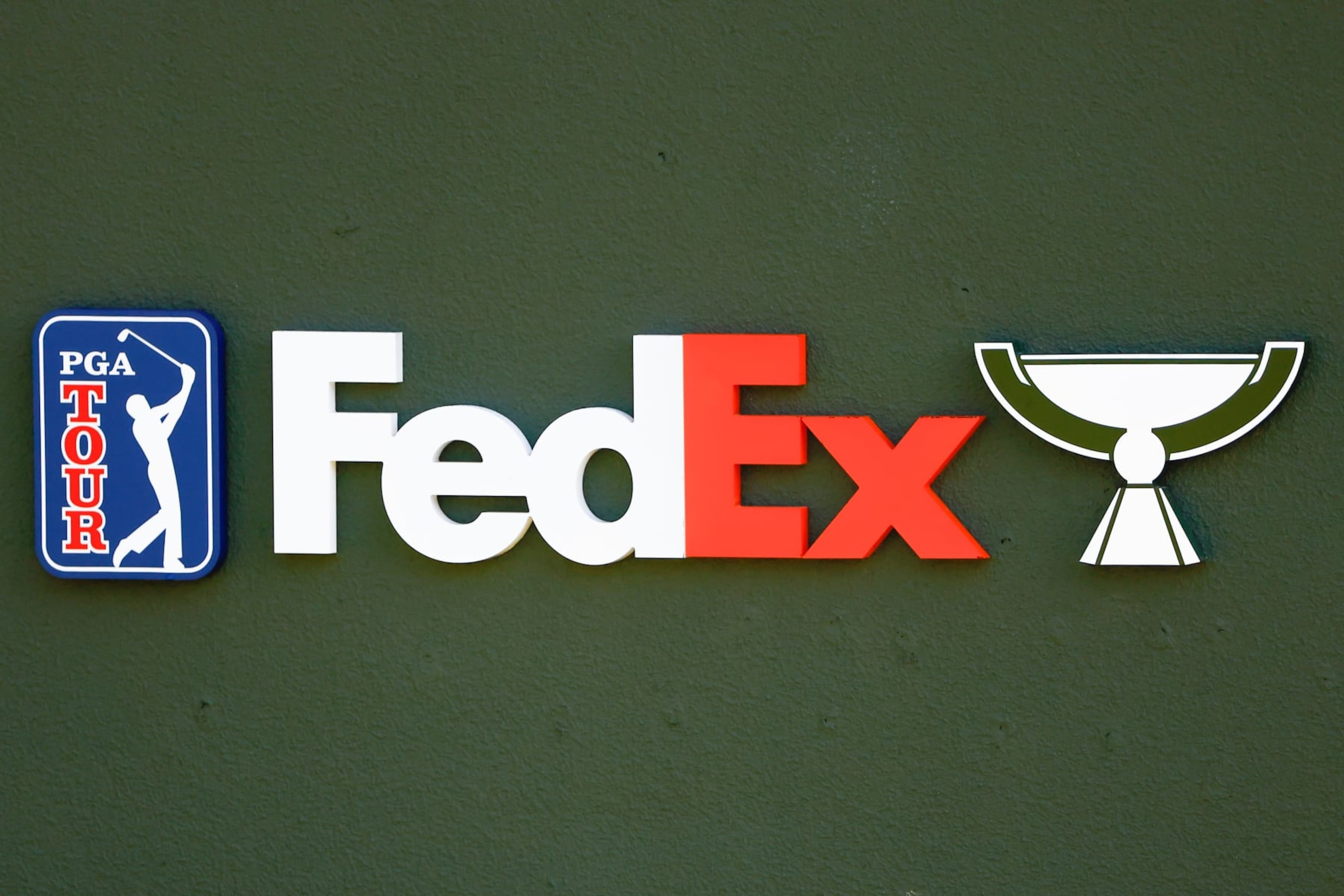 CROMWELL, CT - JUNE 25:  A general view of the Fedex Cup logo during the 3rd round of the Travelers Championship on June 25, 2022 at TPC River Highlands in Cromwell Connecticut.   (Photo by Rich Graessle/Icon Sportswire via Getty Images)