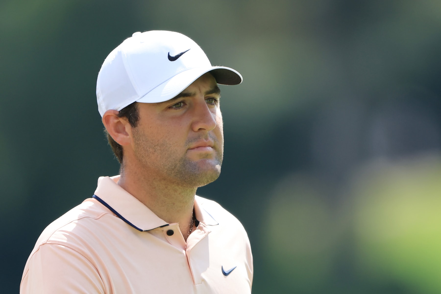 ATLANTA, GEORGIA - AUGUST 26: Scottie Scheffler of the United States walks on the eighth hole during the second round of the TOUR Championship at East Lake Golf Club on August 26, 2022 in Atlanta, Georgia. (Photo by Sam Greenwood/Getty Images)