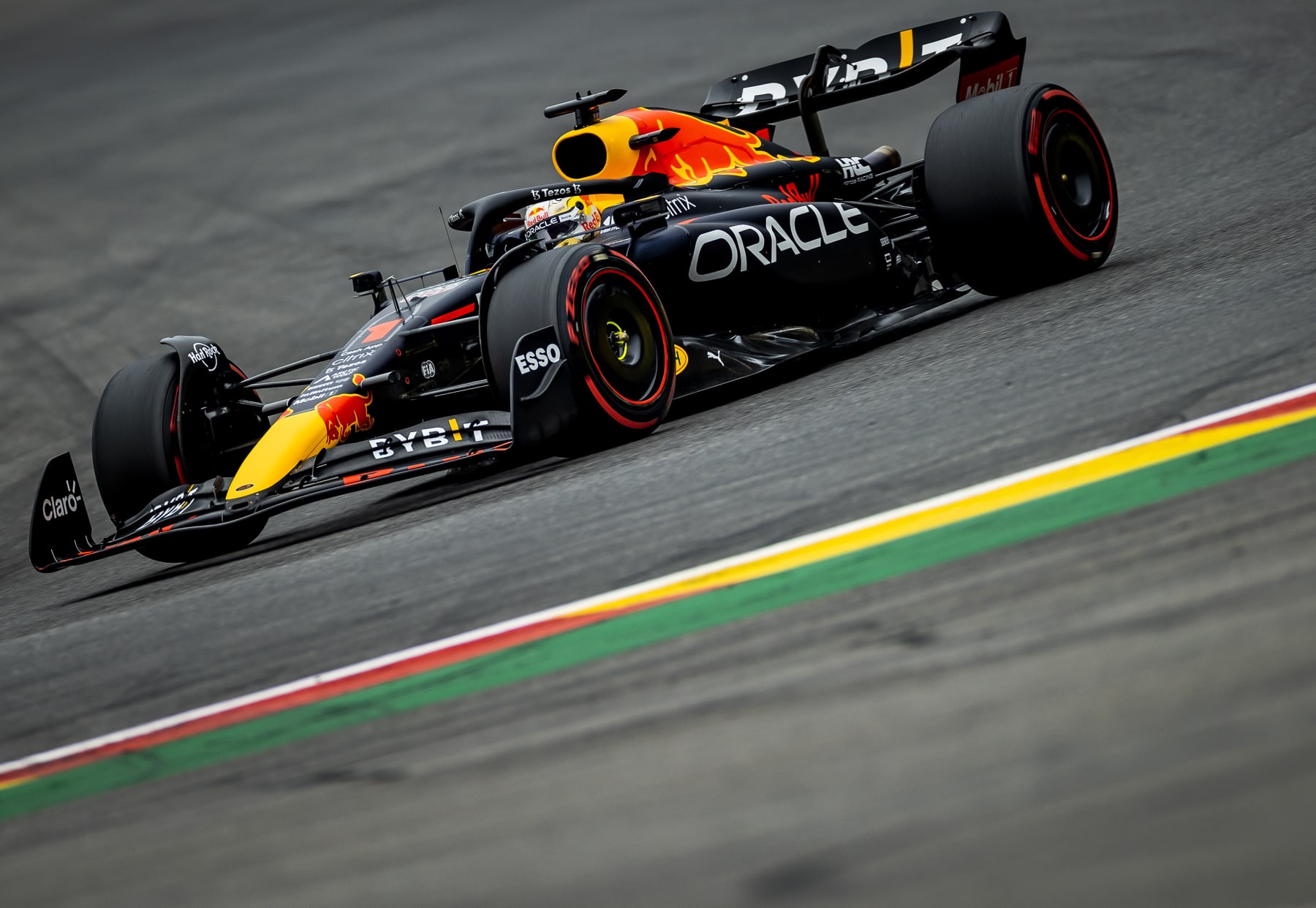SPA - Max Verstappen (Oracle Red Bull Racing) in action during the 3rd free practice session leading up to the F1 Grand Prix of Belgium at the Circuit de Spa-Francorchamps on August 27, 2022 in Spa, Belgium. REMKO DE WAAL (Photo by ANP via Getty Images)