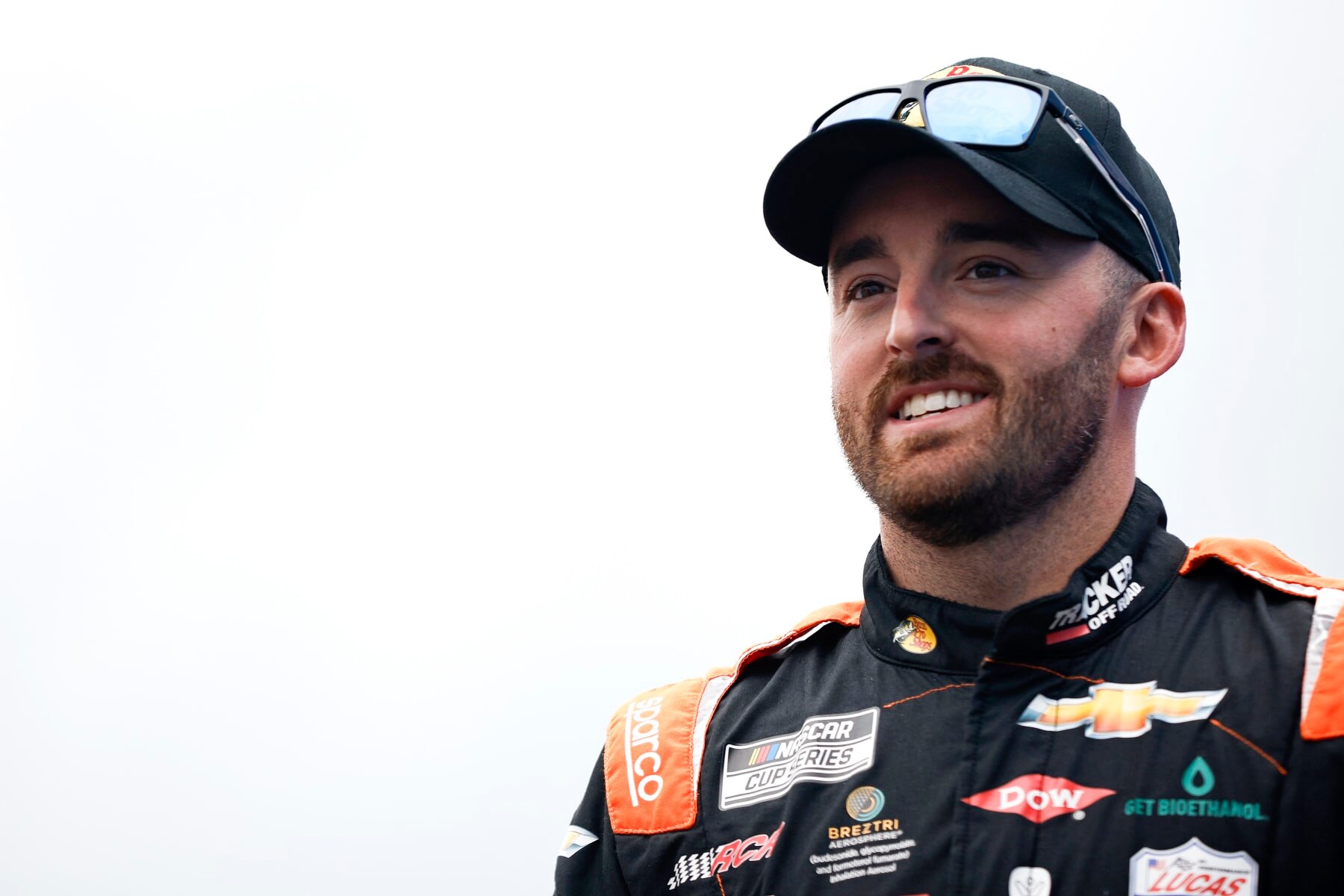 WATKINS GLEN, NEW YORK - AUGUST 21: Austin Dillon, driver of the #3 Bass Pro Shops/TRACKER Off Road Chevrolet, walks onstage during driver intros prior to the NASCAR Cup Series Go Bowling at The Glen at Watkins Glen International on August 21, 2022 in Watkins Glen, New York. (Photo by Sean Gardner/Getty Images)