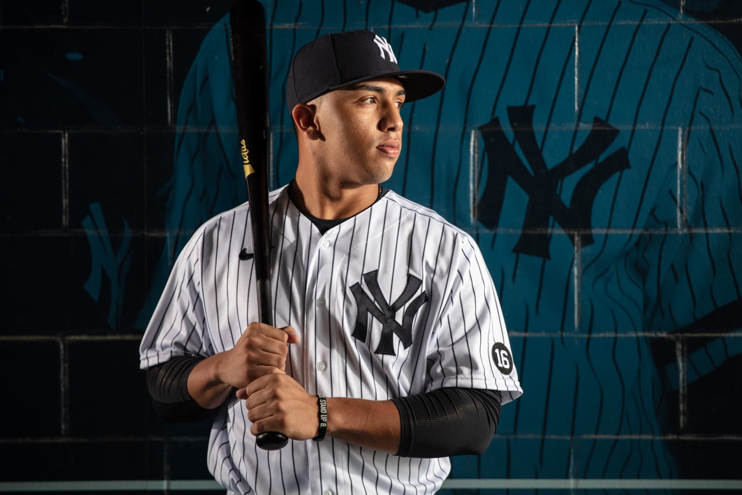 TAMPA, FL - FEBRUARY 24: Oswald Peraza #91 of the New York Yankees poses during Photo Day at George M. Steinbrenner Field on Wednesday, February 24, 2021 in Tampa, Florida. (Photo by Mike Carlson/MLB Photos via Getty Images) TAMPA, FL - FEBRUARY 24: Oswald Peraza #91 of the New York Yankees poses during Photo Day at George M. Steinbrenner Field on Wednesday, February 24, 2021 in Tampa, Florida. (Photo by Mike Carlson/MLB Photos via Getty Images)