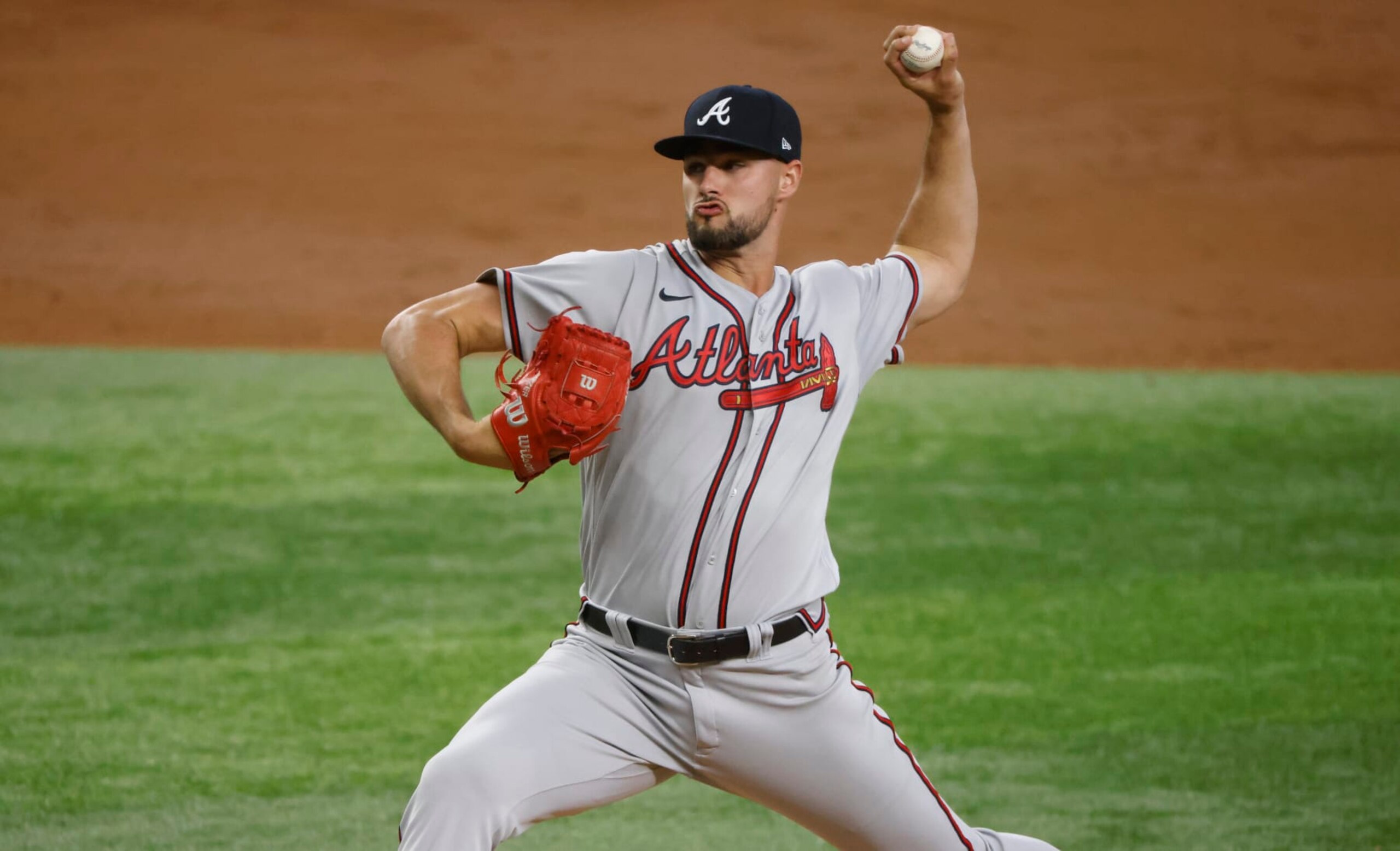 ARLINGTON, TX - MAY 1: Kyle Muller #66 of the Atlanta Braves pitches against the Texas Rangers during the second inning at Globe Life Field on May 1, 2022 in Arlington, Texas. (Photo by Ron Jenkins/Getty Images) ARLINGTON, TX - MAY 1: Kyle Muller #66 of the Atlanta Braves pitches against the Texas Rangers during the second inning at Globe Life Field on May 1, 2022 in Arlington, Texas. (Photo by Ron Jenkins/Getty Images)
