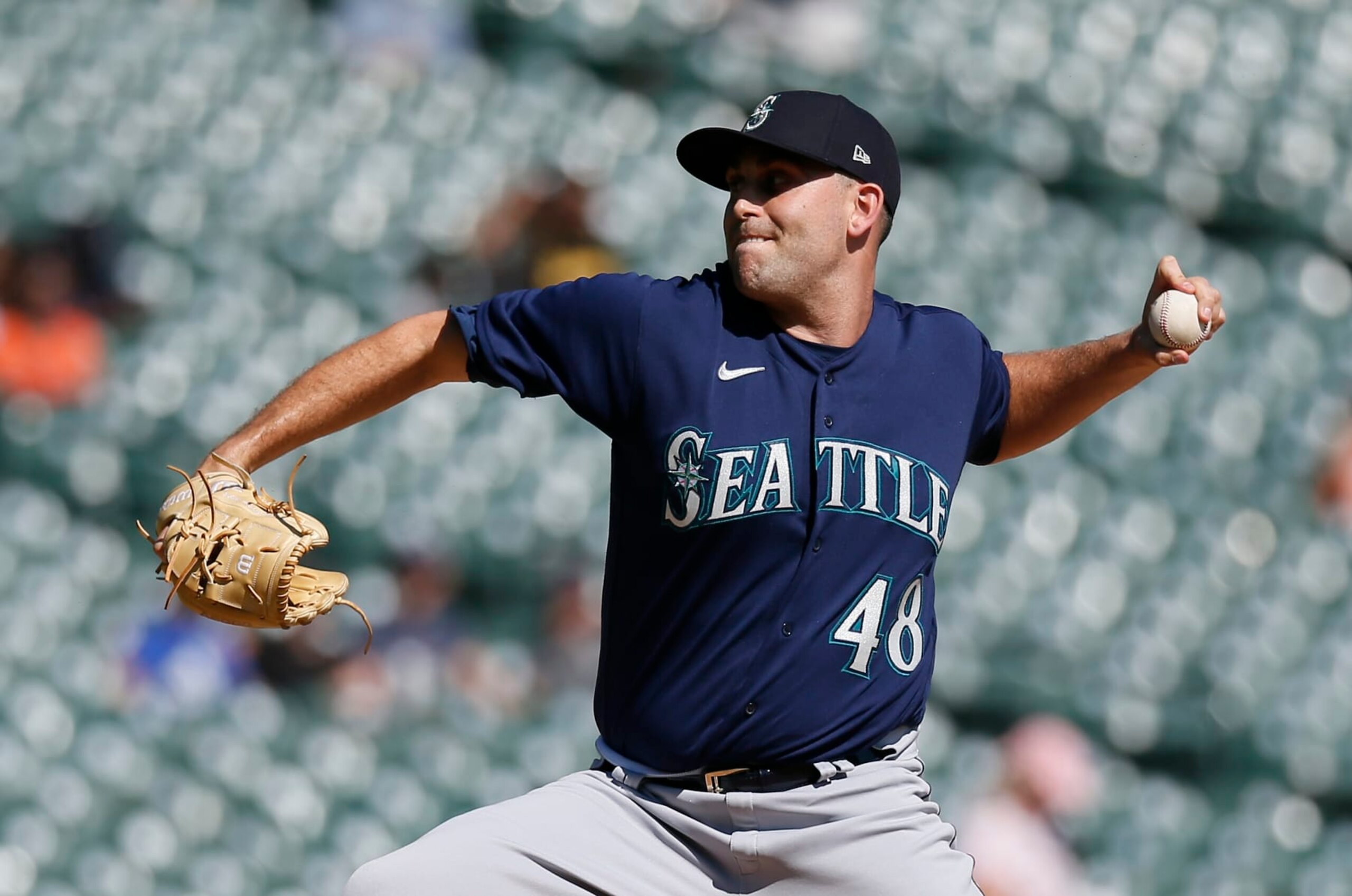 DETROIT, MI - SEPTEMBER 1: Matthew Boyd #48 of the Seattle Mariners pitches against the Detroit Tigers at Comerica Park on September 1, 2022, in Detroit, Michigan. (Photo by Duane Burleson/Getty Images) DETROIT, MI - SEPTEMBER 1: Matthew Boyd #48 of the Seattle Mariners pitches against the Detroit Tigers at Comerica Park on September 1, 2022, in Detroit, Michigan. (Photo by Duane Burleson/Getty Images)