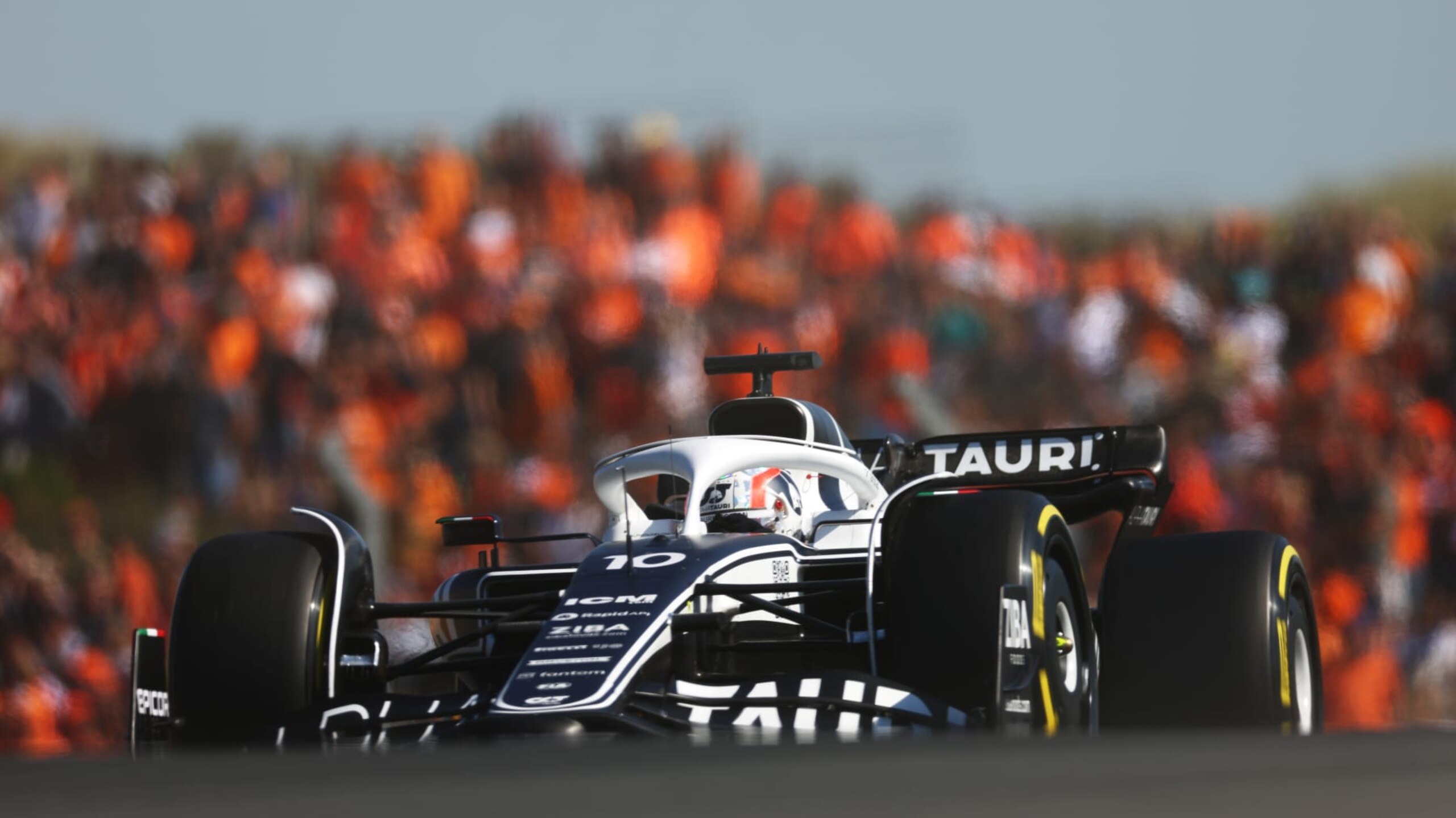 ZANDVOORT, NETHERLANDS - SEPTEMBER 03: Pierre Gasly of France driving the (10) Scuderia AlphaTauri AT03 on track during final practice ahead of the F1 Grand Prix of The Netherlands at Circuit Zandvoort on September 03, 2022 in Zandvoort, Netherlands. (Photo by Lars Baron - Formula 1/Formula 1 via Getty Images)