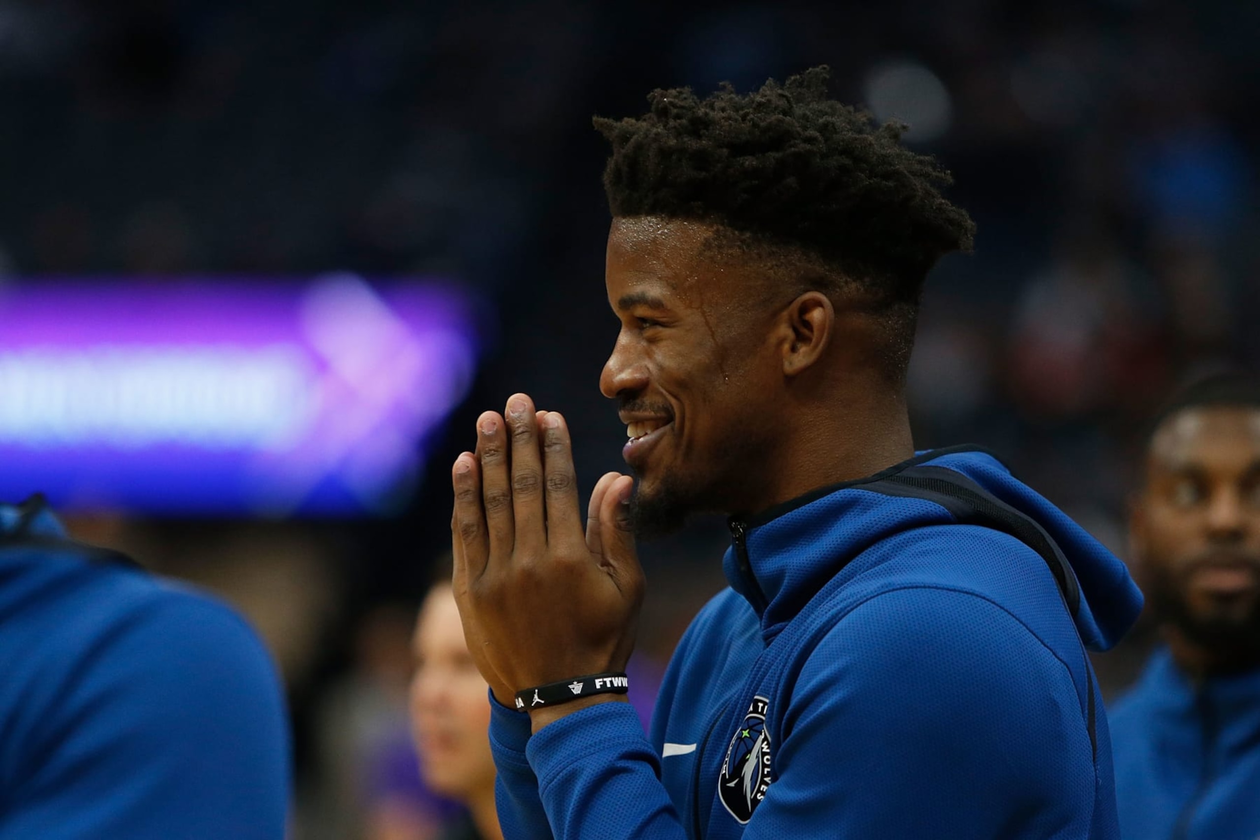 SACRAMENTO, CA - NOVEMBER 09: Jimmy Butler #23 of the Minnesota Timberwolves looks on during the warm up before the game against the Sacramento Kings at Golden 1 Center on November 9, 2018 in Sacramento, California. (Photo by Lachlan Cunningham/Getty Images) SACRAMENTO, CA - NOVEMBER 09: Jimmy Butler #23 of the Minnesota Timberwolves looks on during the warm up before the game against the Sacramento Kings at Golden 1 Center on November 9, 2018 in Sacramento, California. (Photo by Lachlan Cunningham/Getty Images)