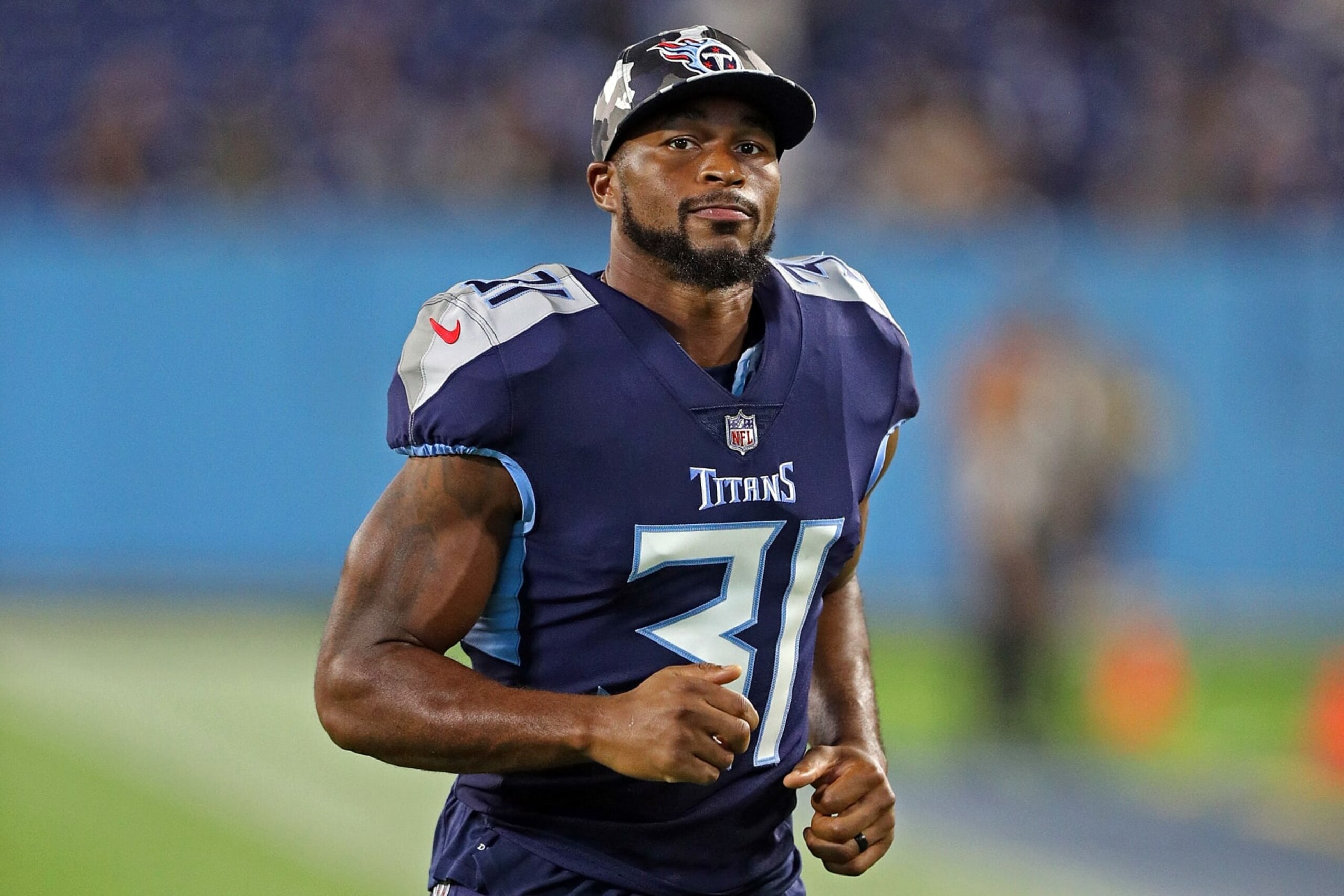 NASHVILLE, TENNESSEE - AUGUST 27: Kevin Byard #31 of the Tennessee Titans during the preseason game against the Arizona Cardinals at Nissan Stadium on August 27, 2022 in Nashville, Tennessee. The Titans defeated the Cardinals 26-23. (Photo by Justin Ford/Getty Images)