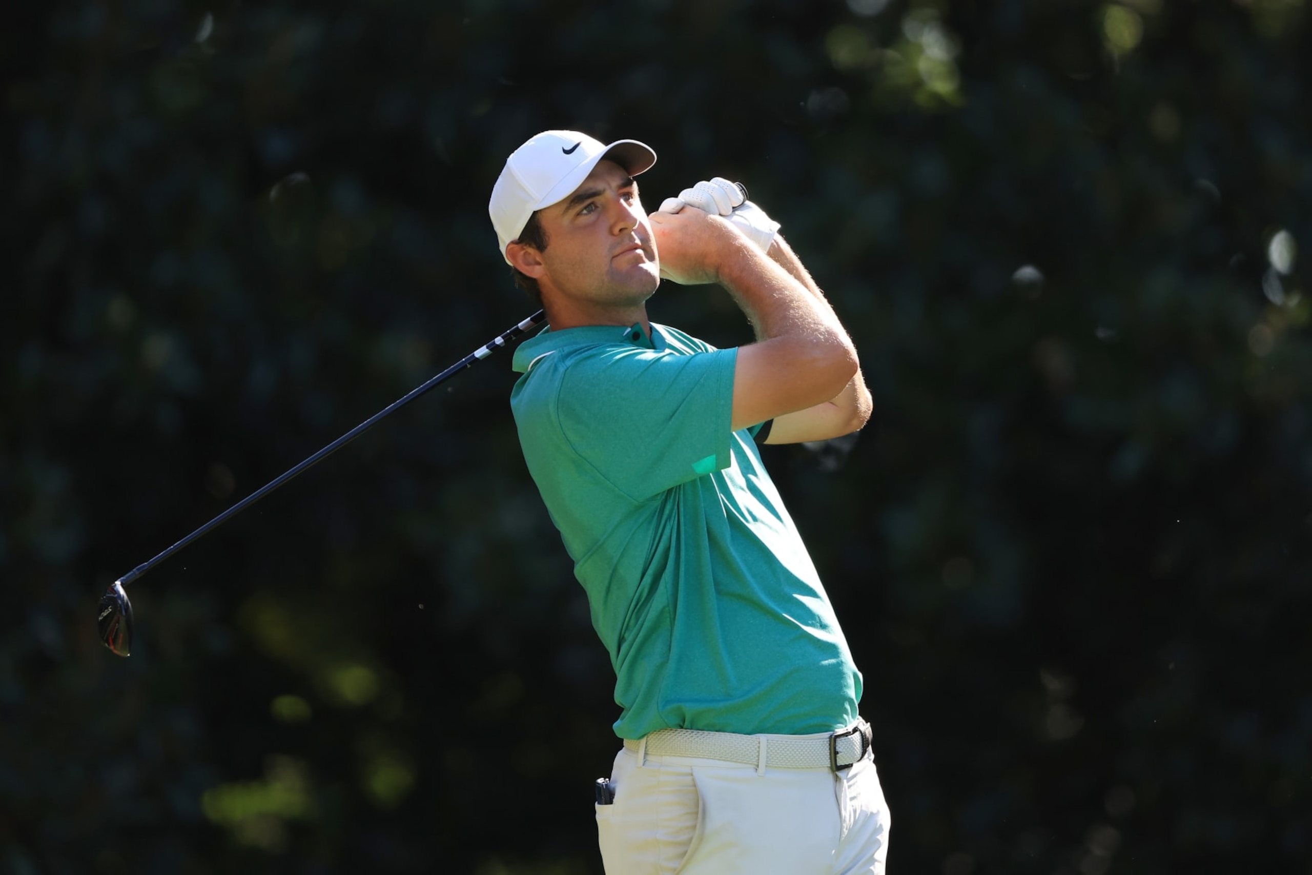 ATLANTA, GEORGIA - AUGUST 28: Scottie Scheffler of the United States plays his shot from the 17th tee during the final round of the TOUR Championship at East Lake Golf Club on August 28, 2022 in Atlanta, Georgia. (Photo by Sam Greenwood/Getty Images) ATLANTA, GEORGIA - AUGUST 28: Scottie Scheffler of the United States plays his shot from the 17th tee during the final round of the TOUR Championship at East Lake Golf Club on August 28, 2022 in Atlanta, Georgia. (Photo by Sam Greenwood/Getty Images)