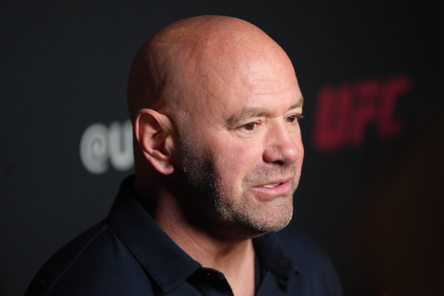 LAS VEGAS, NEVADA - SEPTEMBER 08: UFC president Dana White is interviewed backstage after the UFC 279 press conference at MGM Grand Garden Arena on September 08, 2022 in Las Vegas, Nevada. (Photo by Jeff Bottari/Zuffa LLC) LAS VEGAS, NEVADA - SEPTEMBER 08: UFC president Dana White is interviewed backstage after the UFC 279 press conference at MGM Grand Garden Arena on September 08, 2022 in Las Vegas, Nevada. (Photo by Jeff Bottari/Zuffa LLC)
