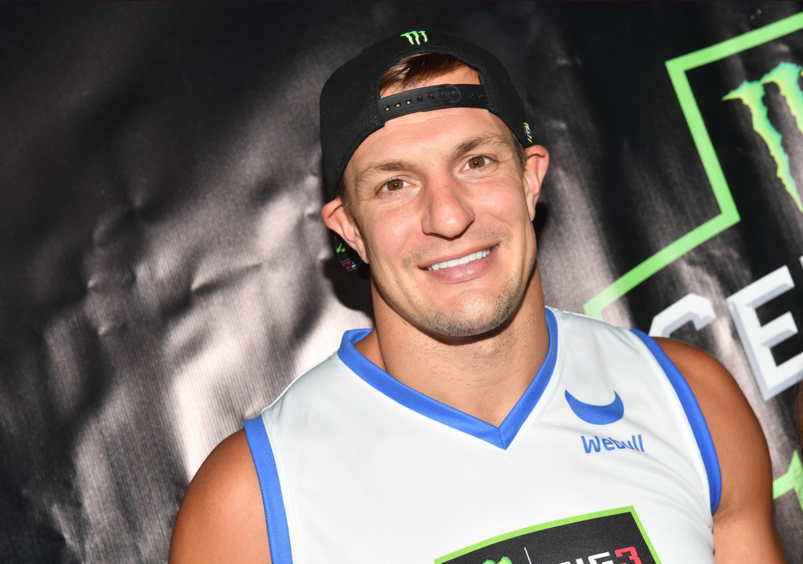ATLANTA, GEORGIA - AUGUST 21:  Rob Gronkowski attends the Monster Energy BIG3 Celebrity Basketball Game at State Farm Arena on August 21, 2022 in Atlanta, Georgia. (Photo by Paras Griffin/Getty Images for Idol Roc)