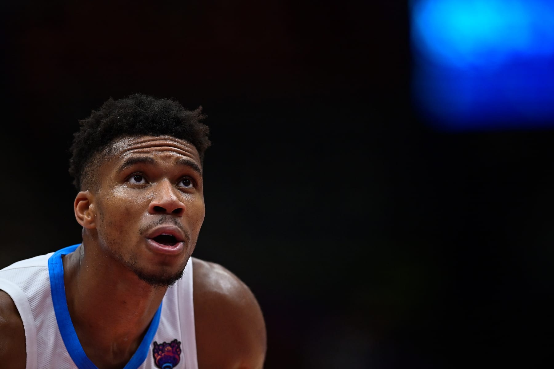 MILAN, ITALY - SEPTEMBER 06: Giannis Antetokounmpo of Greece in action during the FIBA EuroBasket 2022 group C match between Greece and Ukraine at Forum di Assago on September 06, 2022 in Milan, Italy. (Photo by Mattia Ozbot/Getty Images)