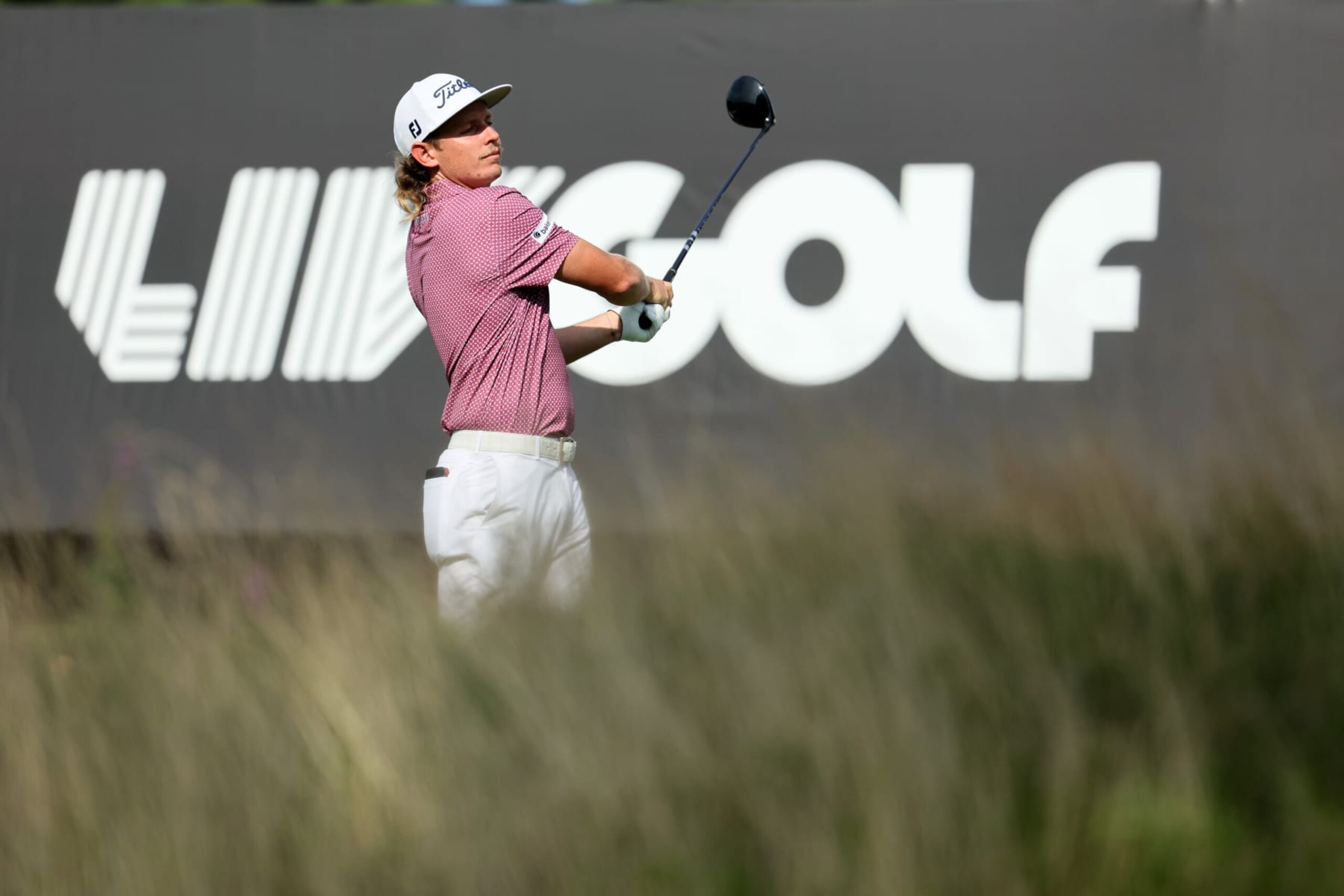 BOLTON, MASSACHUSETTS - SEPTEMBER 04: Cameron Smith of Australia during the final round of the LIV Golf Invitational - Boston at The Oaks golf course at The International on September 04, 2022 in Bolton, Massachusetts. (Photo by Andy Lyons/Getty Images)