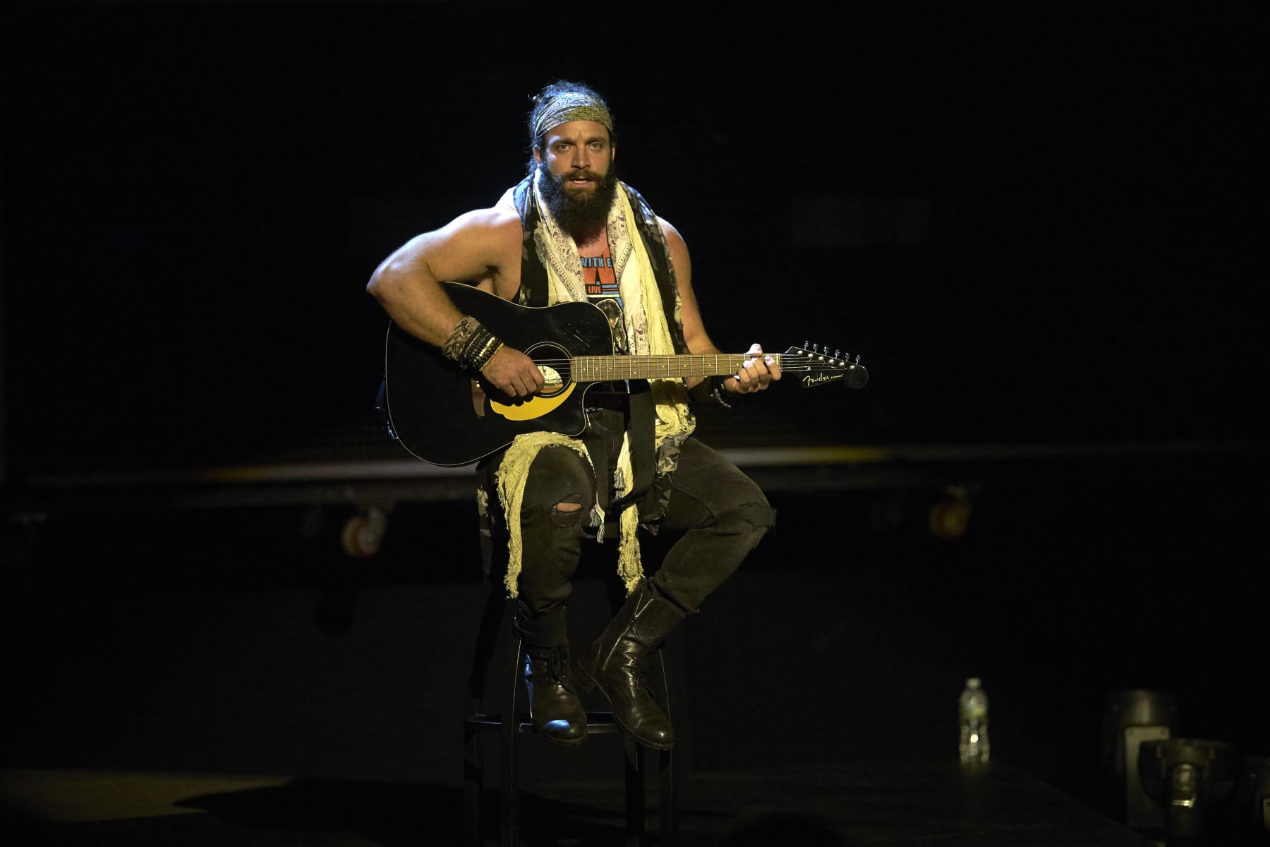Professional Wrestling: WWE SummerSlam: Elias playing guitar in ring at Barclays Center.
Brooklyn, NY 8/19/2018
CREDIT: Rob Tringali (Photo by Rob Tringali /Sports Illustrated via Getty Images)
(Set Number: X162079 TK1 )