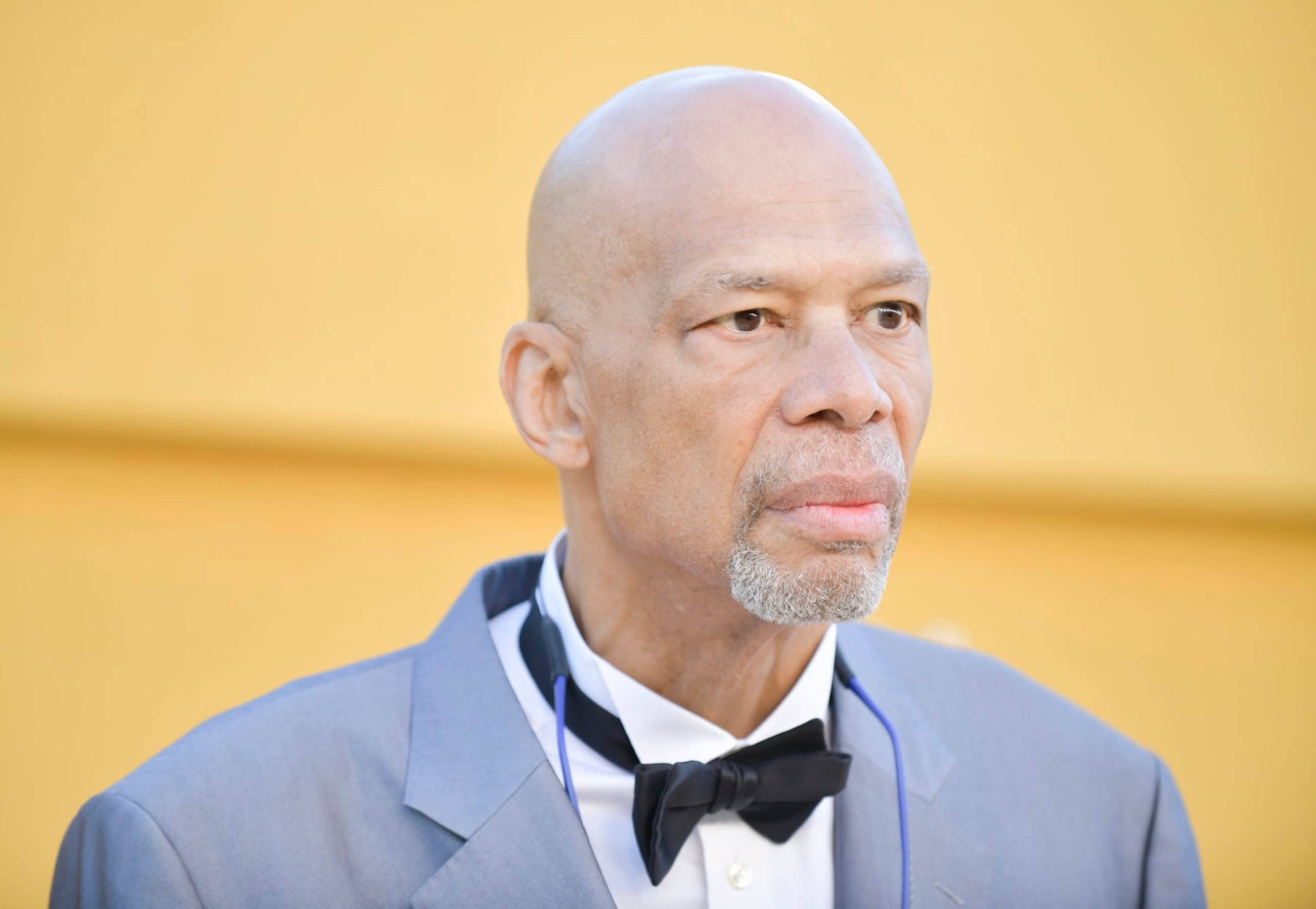 LOS ANGELES, CALIFORNIA - APRIL 14: Kareem Abdul-Jabbar attends the Los Angeles premiere of Apple's "They Call Me Magic" at Regency Village Theatre on April 14, 2022 in Los Angeles, California. (Photo by Rodin Eckenroth/Getty Images) LOS ANGELES, CALIFORNIA - APRIL 14: Kareem Abdul-Jabbar attends the Los Angeles premiere of Apple's "They Call Me Magic" at Regency Village Theatre on April 14, 2022 in Los Angeles, California. (Photo by Rodin Eckenroth/Getty Images)