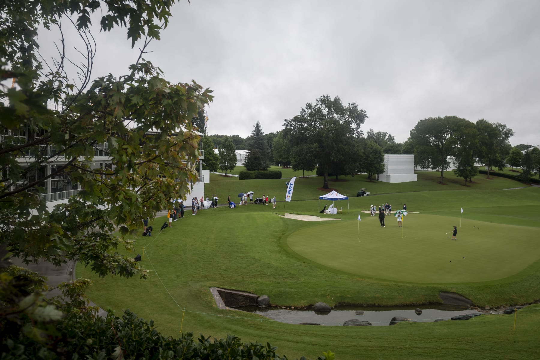 CHARLOTTE, NORTH CAROLINA - SEPTEMBER 10: A general view of the boys 7-9 category on the putting green during The Drive, Chip and Putt Championship at Quail Hollow Country Club on September 10, 2022 in Charlotte, North Carolina. (Photo by Logan Whitton/Getty Images for the DC&P Championship)
