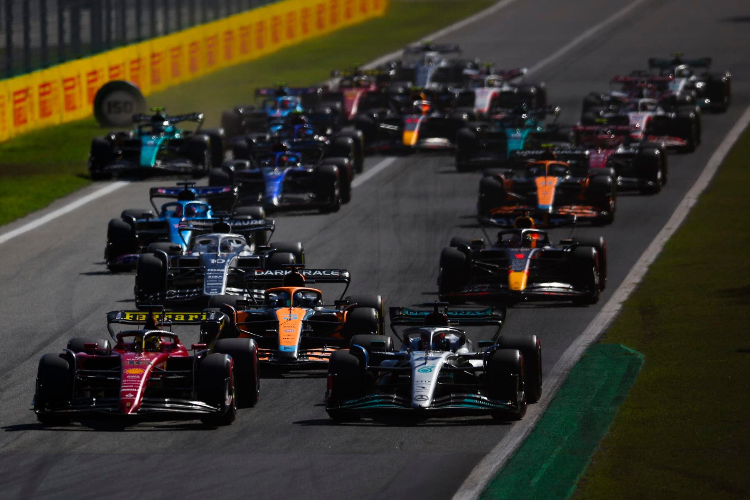 MONZA, ITALY - SEPTEMBER 11: Star of the F1 Grand Prix of Italy at Autodromo Nazionale Monza on September 11, 2022 in Monza, Italy. (Photo by Eric Alonso/Getty Images )