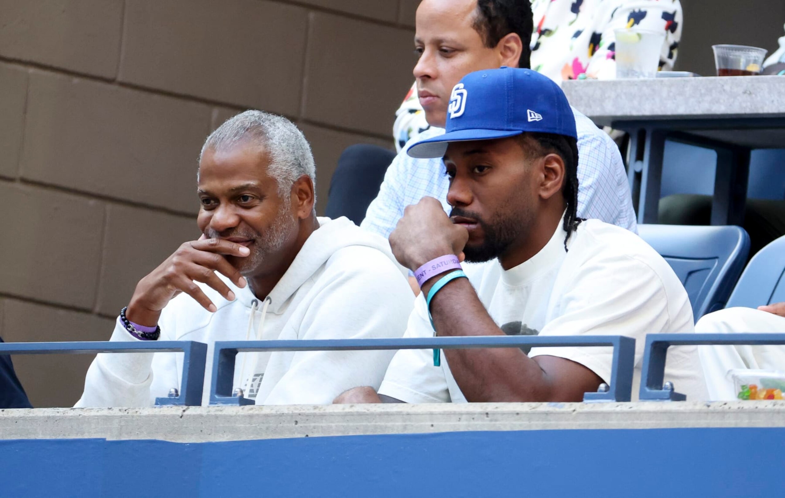 NEW YORK, NY - SEPTEMBER 10 : NBA player Kawhi Leonard attends the women's final during day 13 of the US Open 2022, 4th Grand Slam of the season, at the USTA Billie Jean King National Tennis Center on September 10, 2022 in Queens, New York City. (Photo by Jean Catuffe/GC Images)
