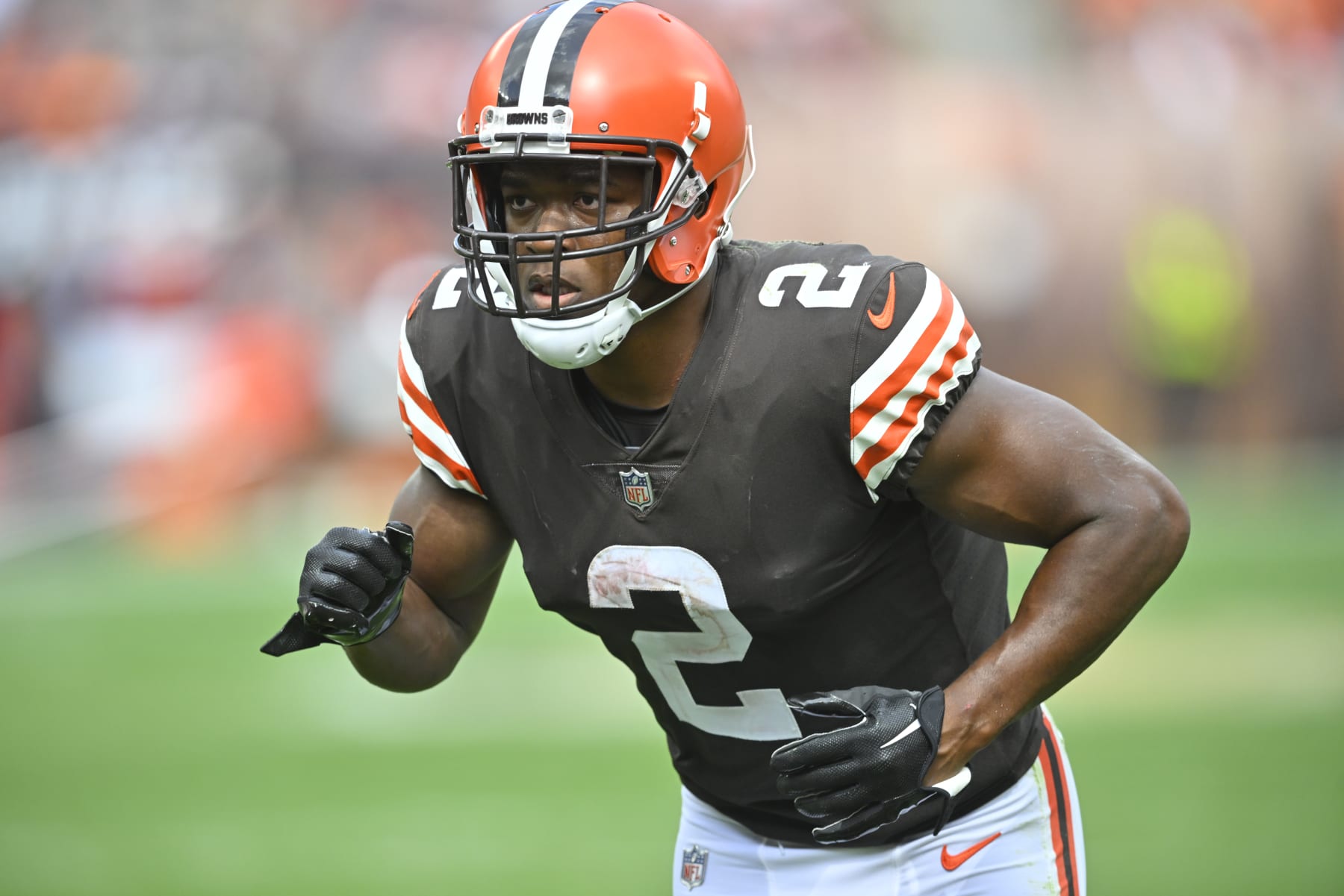 Cleveland Browns wide receiver Amari Cooper (2) plays against the New York Jets during the second half of an NFL football game, Sunday, Sept. 18, 2022, in Cleveland. (AP Photo/David Richard)