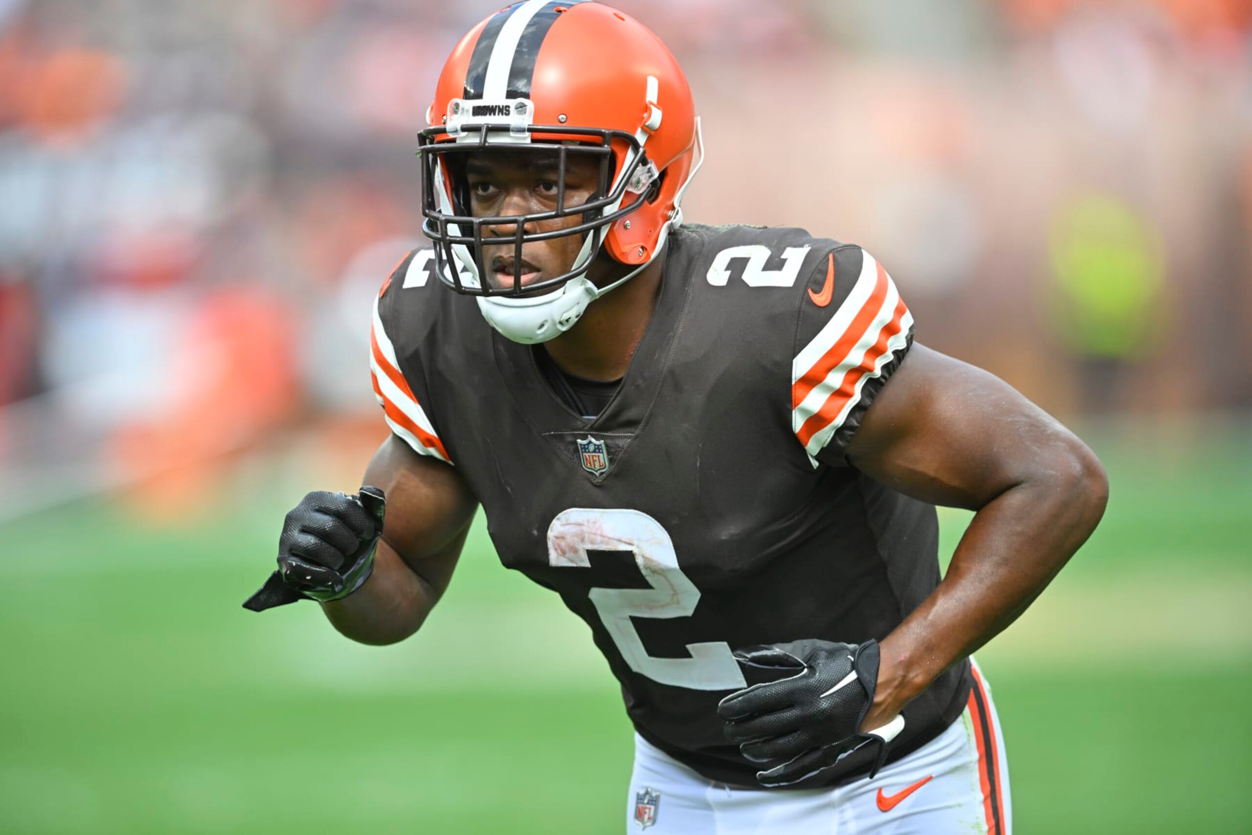 Cleveland Browns wide receiver Amari Cooper (2) plays against the New York Jets during the second half of an NFL football game, Sunday, Sept. 18, 2022, in Cleveland. (AP Photo/David Richard)