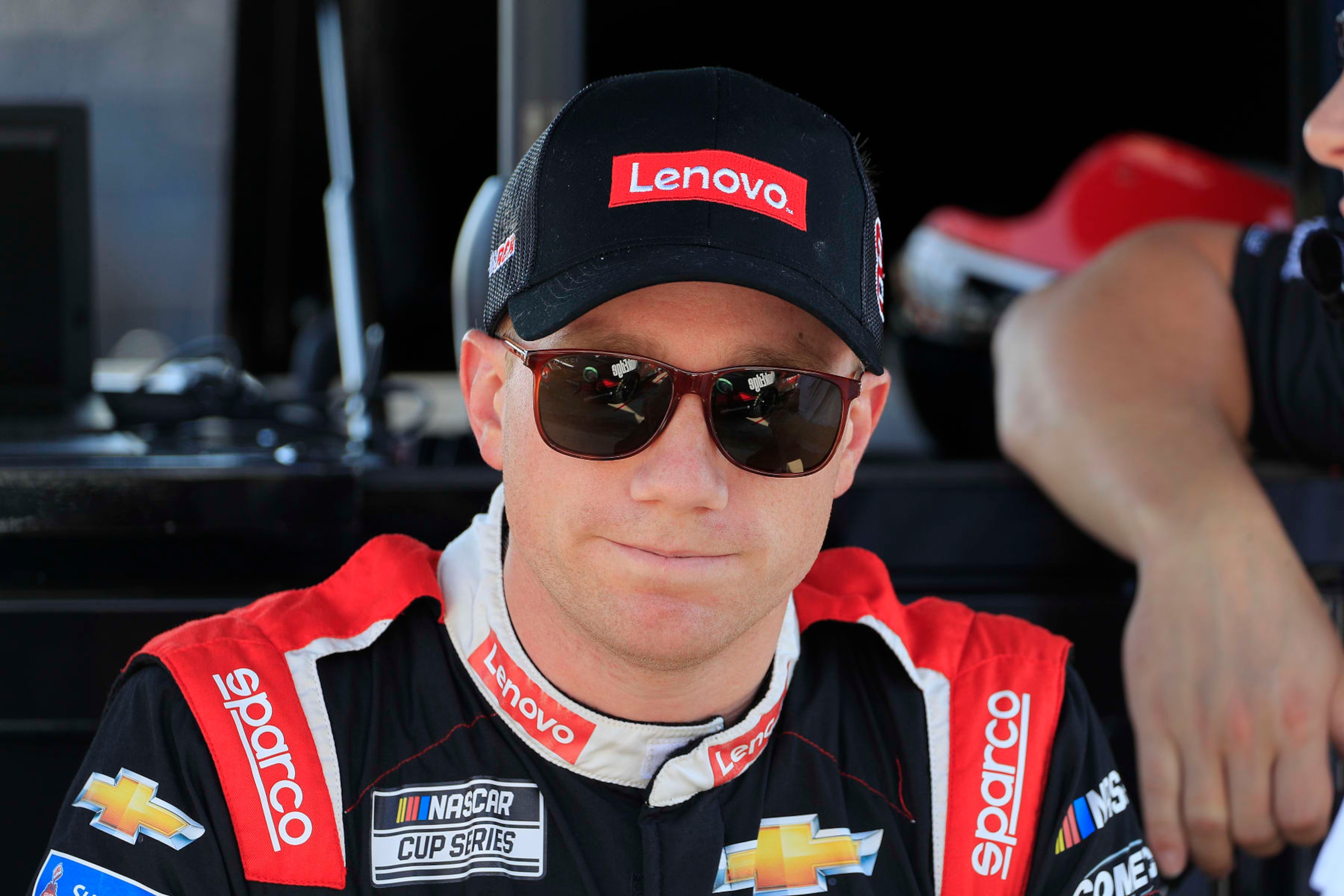 FORT WORTH, TX - SEPTEMBER 24: Tyler Reddick (#8 Richard Childress Racing Lenovo/ThinkEdge Chevrolet) looks on during Saturday morning practice for the NASCAR Cup Series Playoff Autotrader EchoPark Automotive 500 race on September 24, 2022 at Texas Motor Speedway in Fort Worth, Texas.  (Photo by David J. Griffin/Icon Sportswire via Getty Images)