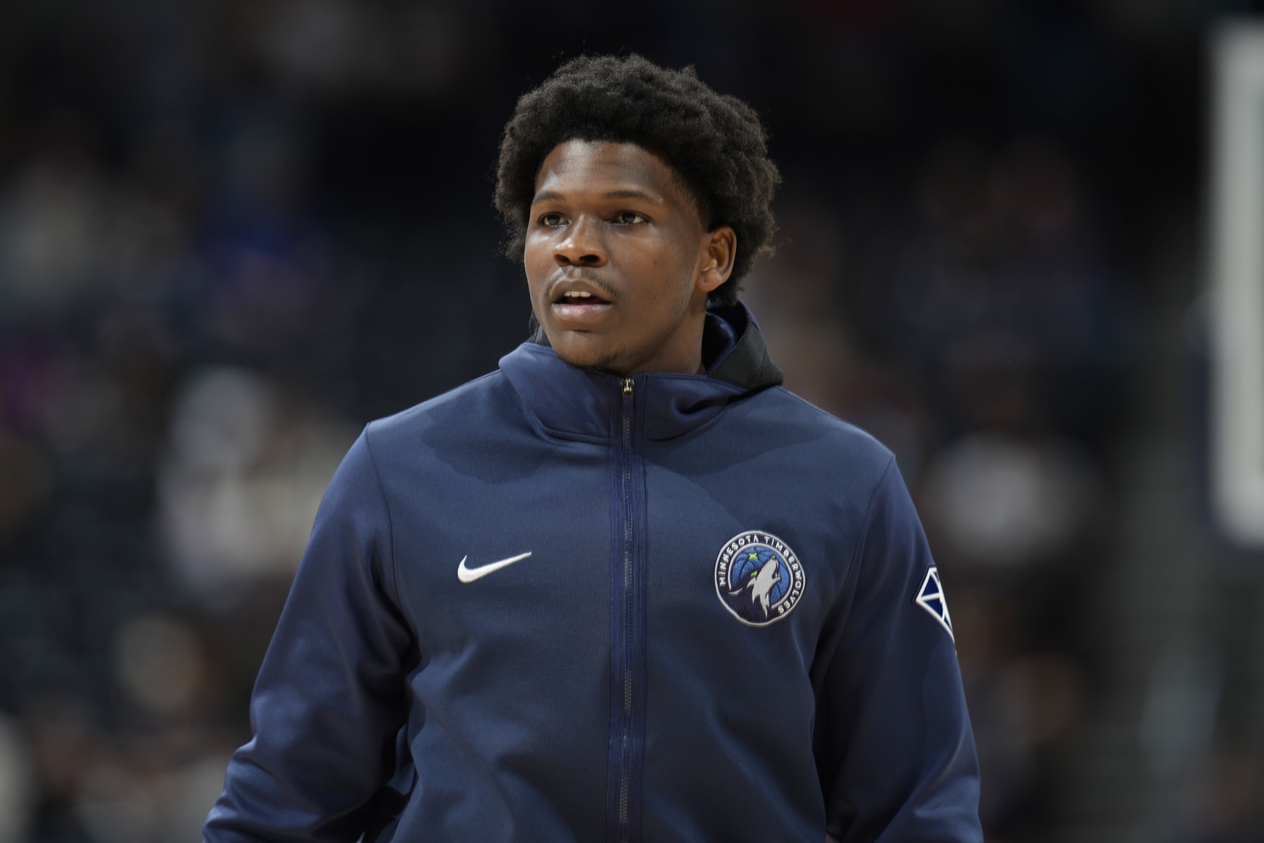 FILE - Minnesota Timberwolves forward Anthony Edwards is shown at an NBA basketball game Friday, April 1, 2022, in Denver. Timberwolves guard Anthony Edwards was fined $40,000 by the NBA on Tuesday, Sept. 20, 2022, for homophobic comments he made on social media.(AP Photo/David Zalubowski, File) FILE - Minnesota Timberwolves forward Anthony Edwards is shown at an NBA basketball game Friday, April 1, 2022, in Denver. Timberwolves guard Anthony Edwards was fined $40,000 by the NBA on Tuesday, Sept. 20, 2022, for homophobic comments he made on social media.(AP Photo/David Zalubowski, File)