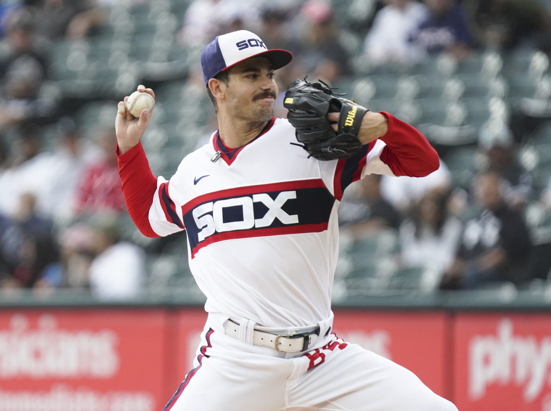 CHICAGO, ILLINOIS - SEPTEMBER 25:  Dylan Cease #84 of the Chicago White Sox throws a pitch during the first inning of a game against the Detroit Tigers at Guaranteed Rate Field on September 25, 2022 in Chicago, Illinois. (Photo by Nuccio DiNuzzo/Getty Images)