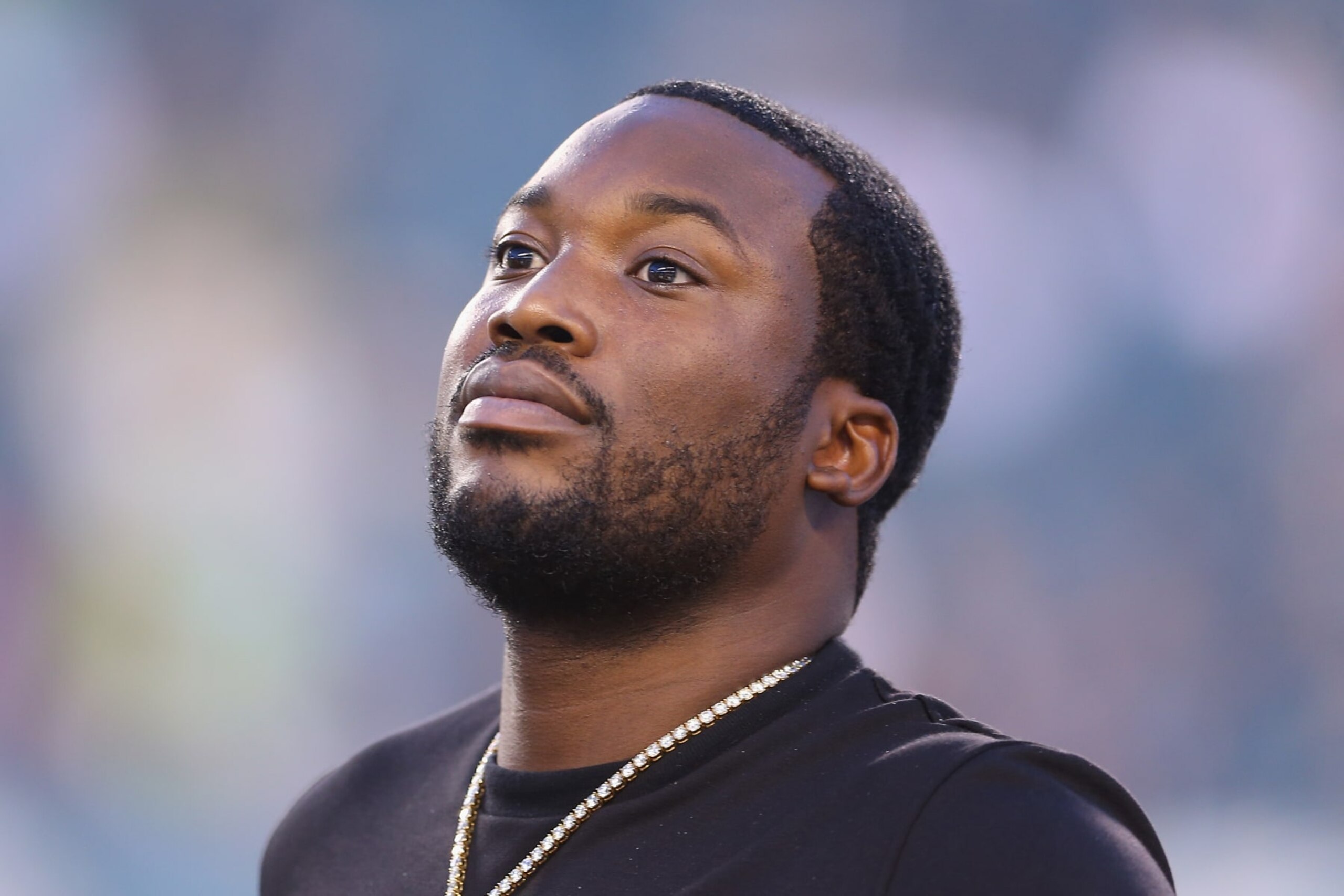 PHILADELPHIA, PA - SEPTEMBER 06: Rapper Meek Mill looks on before the game between the Atlanta Falcons and the Philadelphia Eagles at Lincoln Financial Field on September 6, 2018 in Philadelphia, Pennsylvania. (Photo by Mitchell Leff/Getty Images) PHILADELPHIA, PA - SEPTEMBER 06: Rapper Meek Mill looks on before the game between the Atlanta Falcons and the Philadelphia Eagles at Lincoln Financial Field on September 6, 2018 in Philadelphia, Pennsylvania. (Photo by Mitchell Leff/Getty Images)