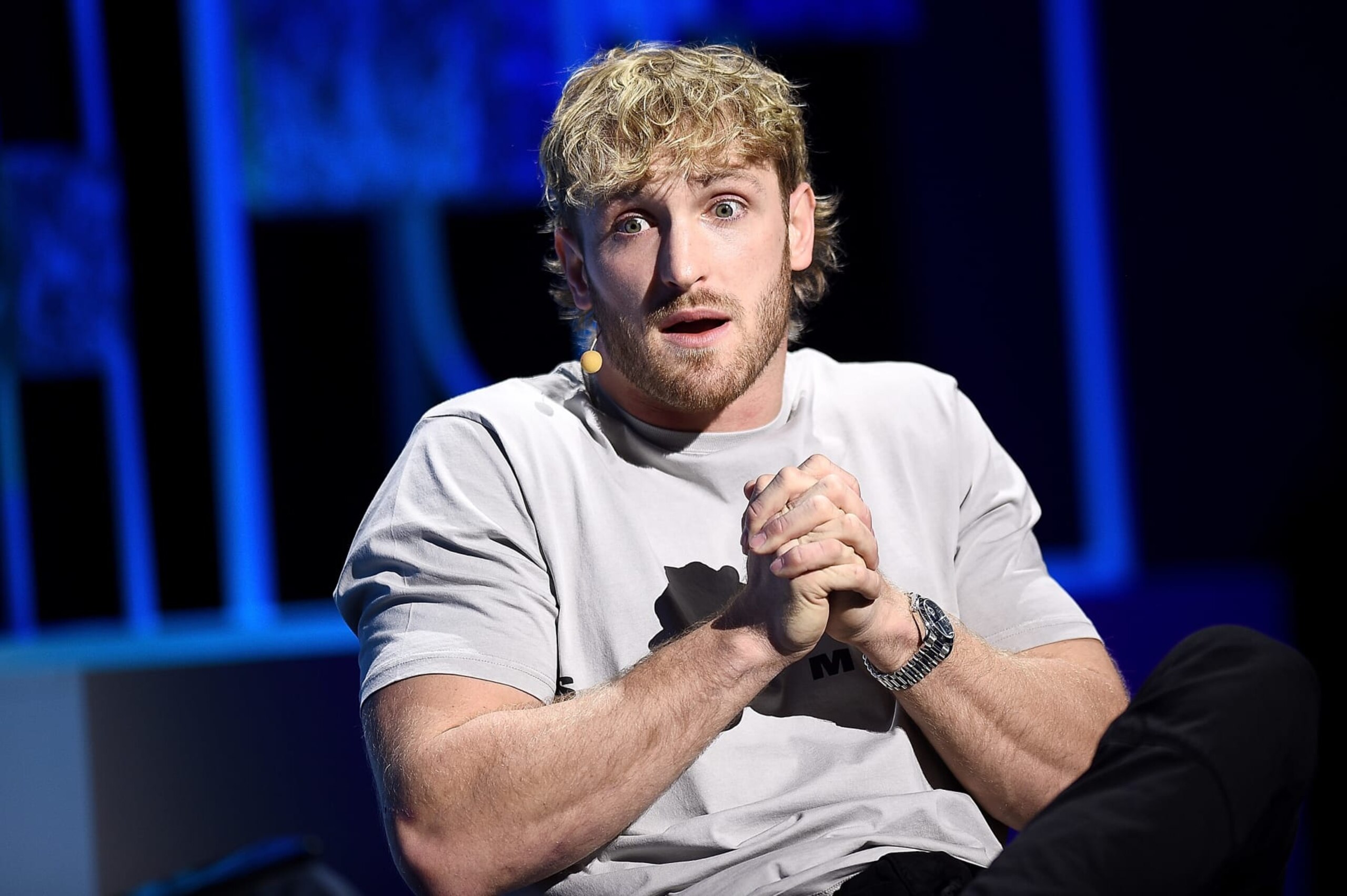 NEW YORK, NEW YORK - MAY 18: Logan Paul attends The Future of Everything presented by the Wall Street Journal at Spring Studios on May 18, 2022 in New York City. (Photo by Steven Ferdman/Getty Images)
