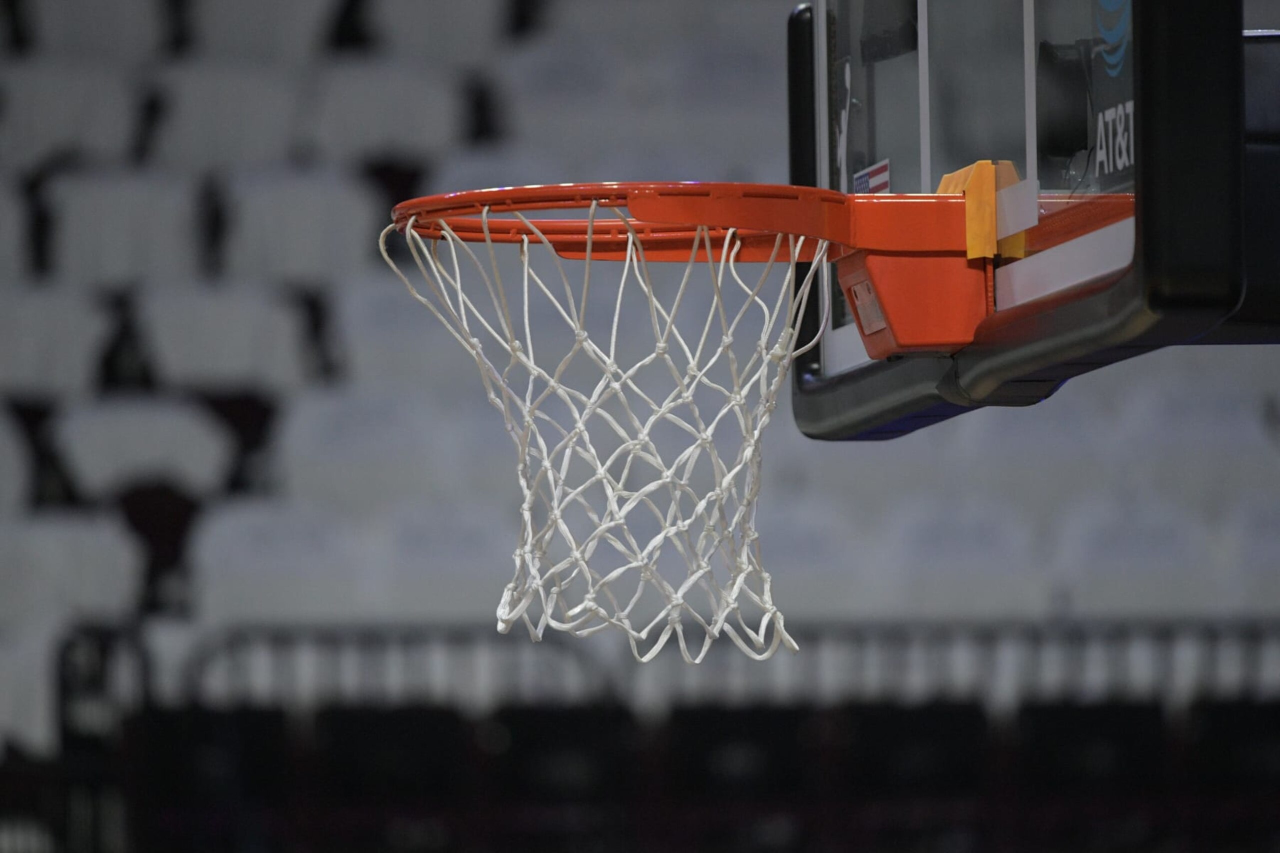UNCASVILLE, CT - SEPTEMBER 04: A general view of a basketball hoop during shootaround prior to Game 3 of the Semifinals of the WNBA Playoffs between the Chicago Sky and the Connecticut Sun on September 4, 2022, at Mohegan Sun Arena in Uncasville, CT. (Photo by Erica Denhoff/Icon Sportswire via Getty Images)