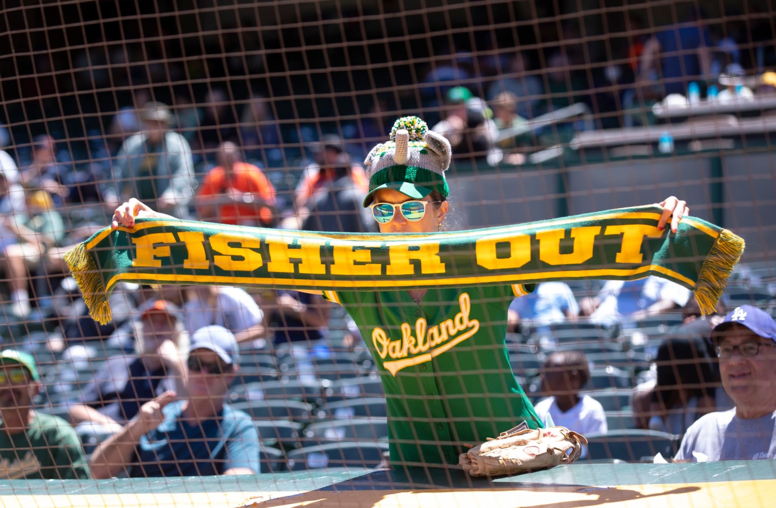 OAKLAND, CA - JULY 21: Oakland Athletics fans during the game against the Detroit Tigers at RingCentral Coliseum on July 21, 2022 in Oakland, California. The Tigers defeated the Athletics 7-2. (Photo by Michael Zagaris/Oakland Athletics/Getty Images)