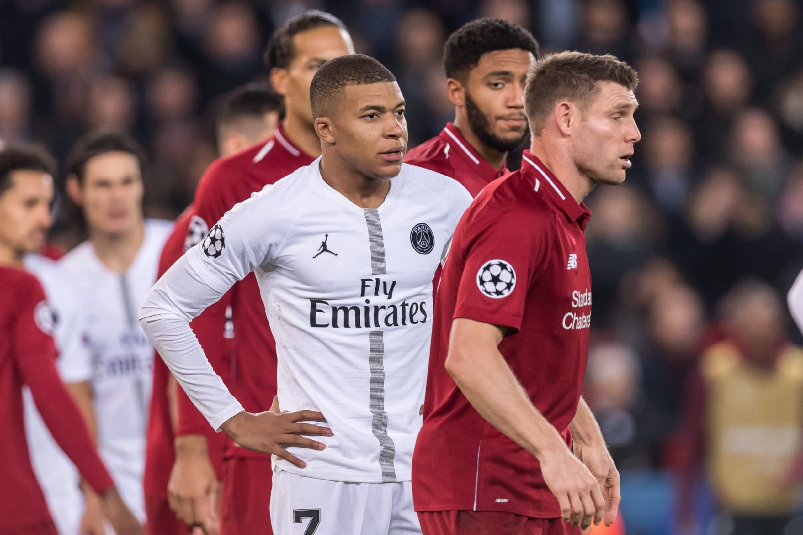 Kylian Mbappe of Paris Saint-Germain during the UEFA Champions League group C match between Paris St Germain and Liverpool FC at the Parc des Princes on November 28, 2018 in Paris, France(Photo by VI Images via Getty Images)