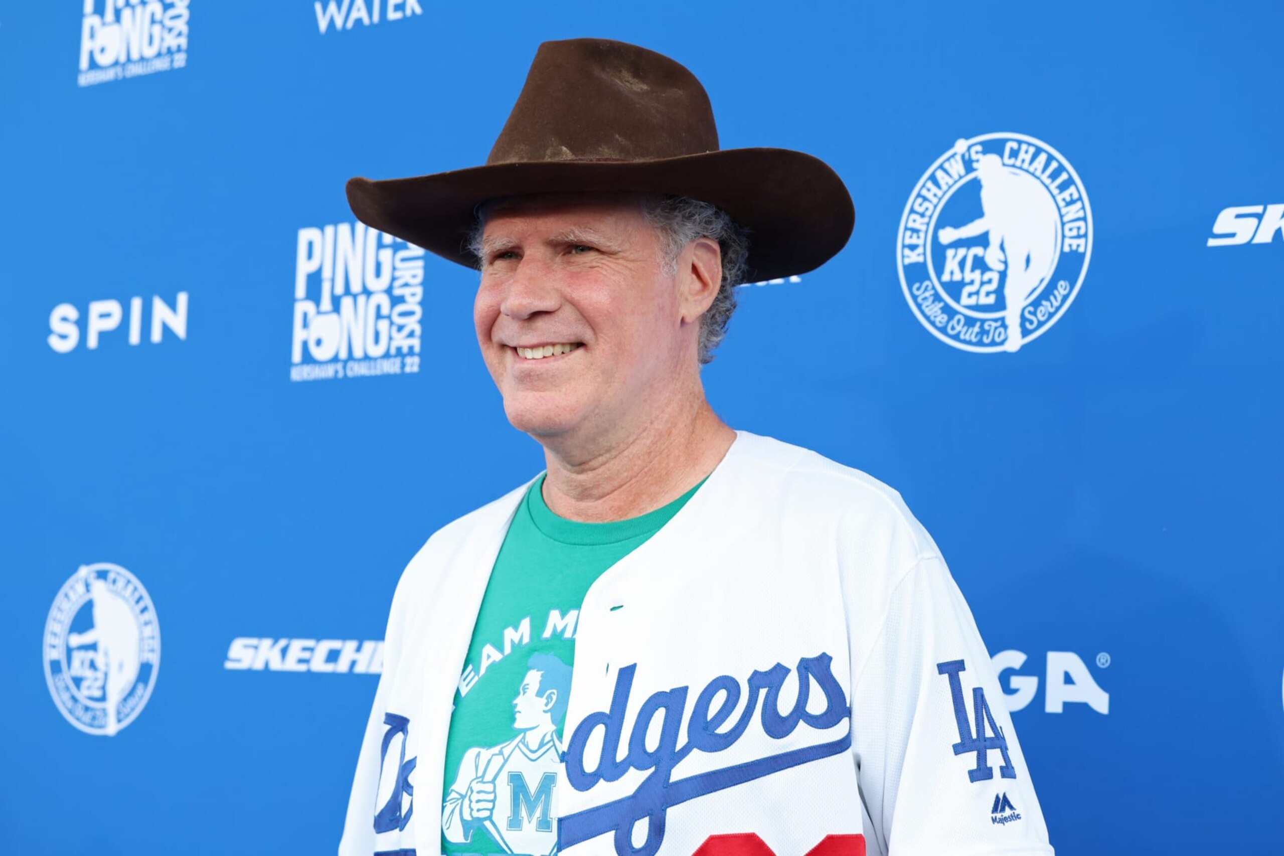 LOS ANGELES, CALIFORNIA - AUGUST 08: Will Ferrell attends Ping Pong 4 Purpose at Dodger Stadium presented by Skechers and UCLA Health at Dodger Stadium on August 08, 2022 in Los Angeles, California. (Photo by Phillip Faraone/Getty Images for Kershaw's Challenge)