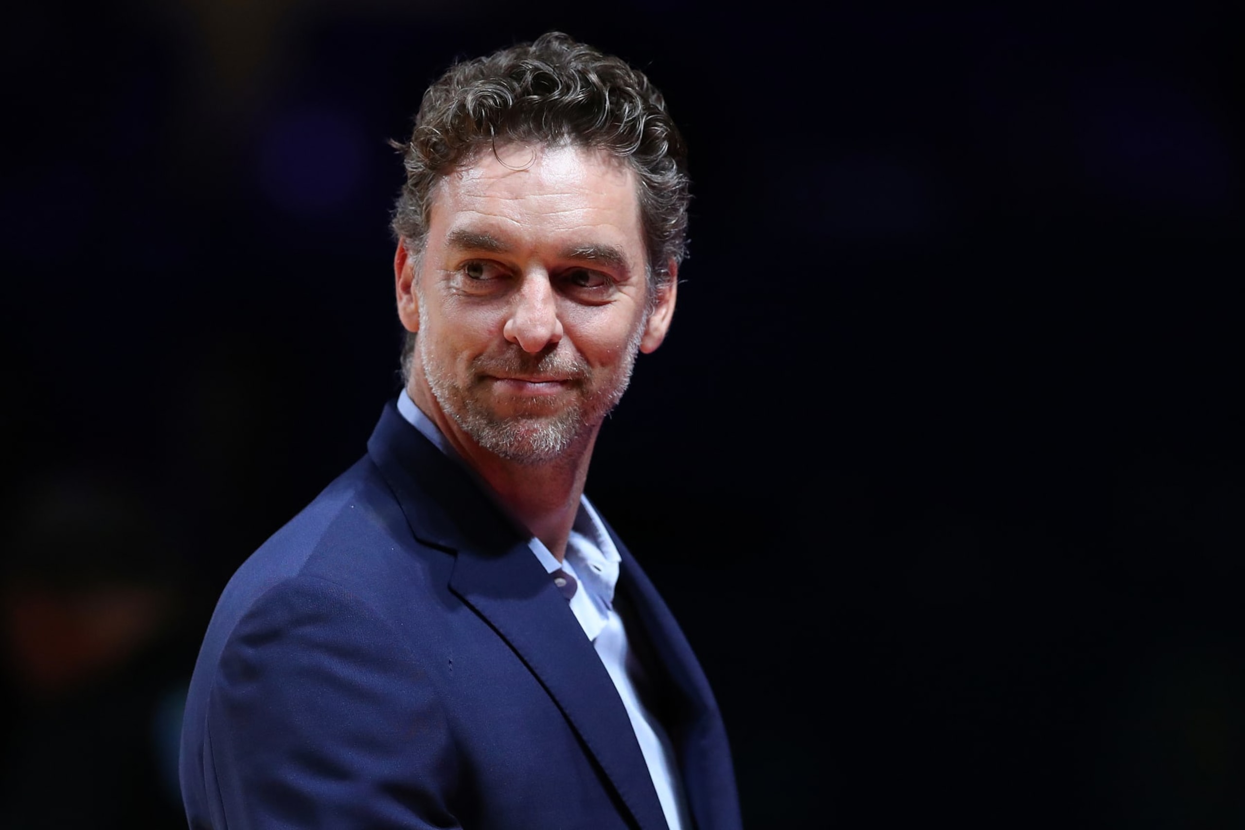 SYDNEY, AUSTRALIA - OCTOBER 01: Pau Gasol looks on during the 2022 FIBA Women's Basketball World Cup Final match between USA and China at Sydney Superdome, on October 01, 2022, in Sydney, Australia. (Photo by Kelly Defina/Getty Images)