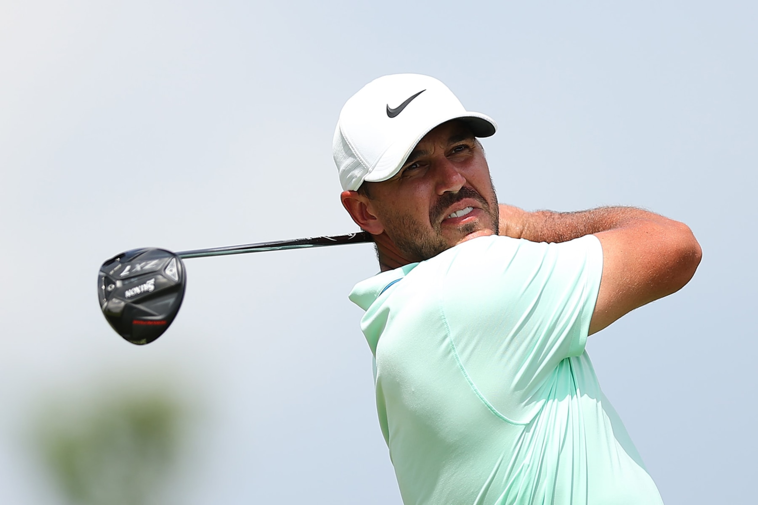 PATHUM THANI, THAILAND - OCTOBER 09: Team Captain Brooks Koepka of Smash GC hits a tee shot on the ninth hole during Day Three of the LIV Golf Invitational - Bangkok at Stonehill Golf Course on October 09, 2022 in Pathum Thani, Thailand. (Photo by Pakawich Damrongkiattisak/LIV Golf via Getty Images)