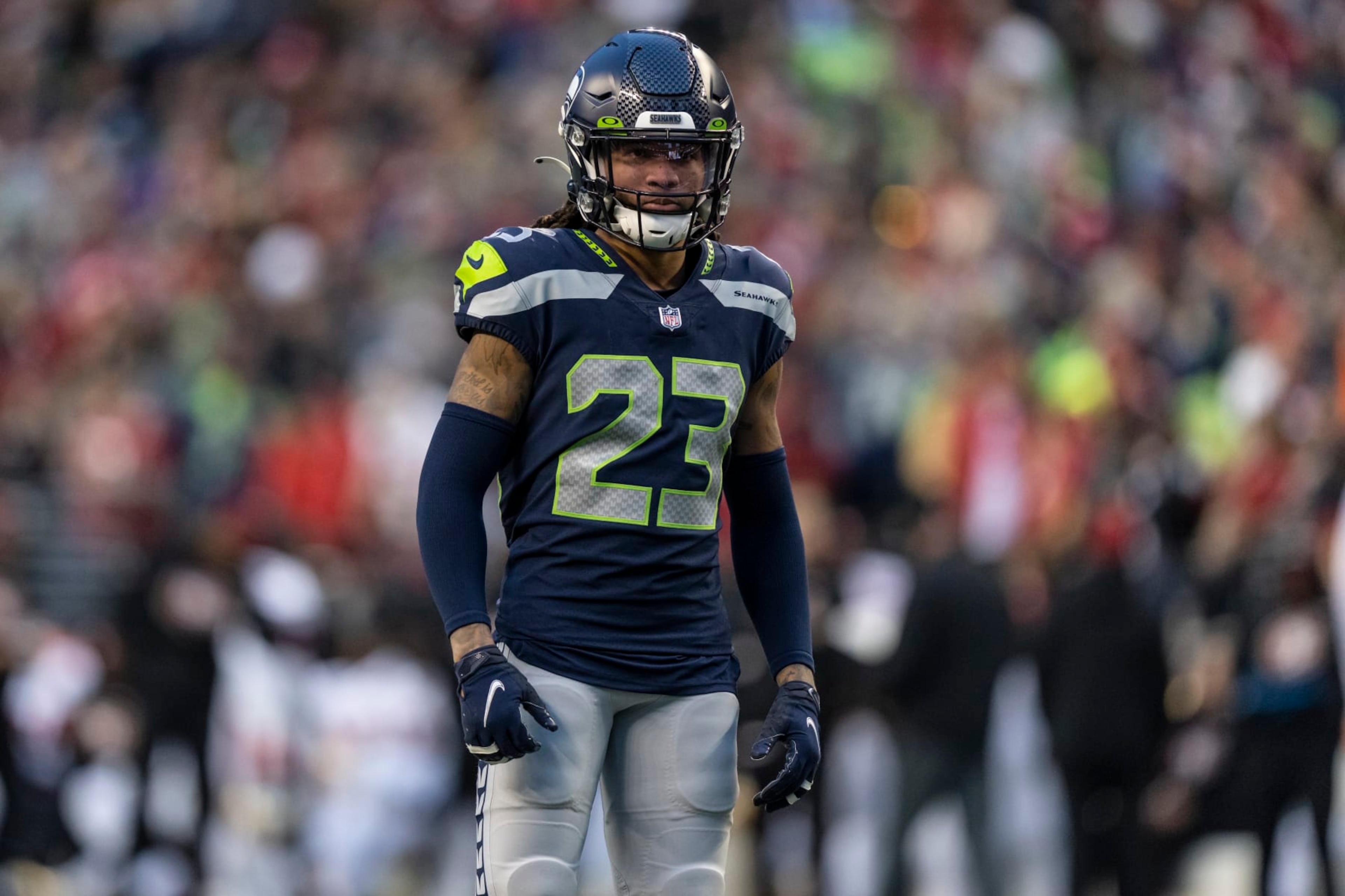 Seattle Seahawks defensive back Sidney Jones IV is pictured during an NFL football game against the San Francisco 49ers, Sunday, Dec. 5, 2021, in Seattle. The Seahawks won 30-23. (AP Photo/Stephen Brashear) Seattle Seahawks defensive back Sidney Jones IV is pictured during an NFL football game against the San Francisco 49ers, Sunday, Dec. 5, 2021, in Seattle. The Seahawks won 30-23. (AP Photo/Stephen Brashear)