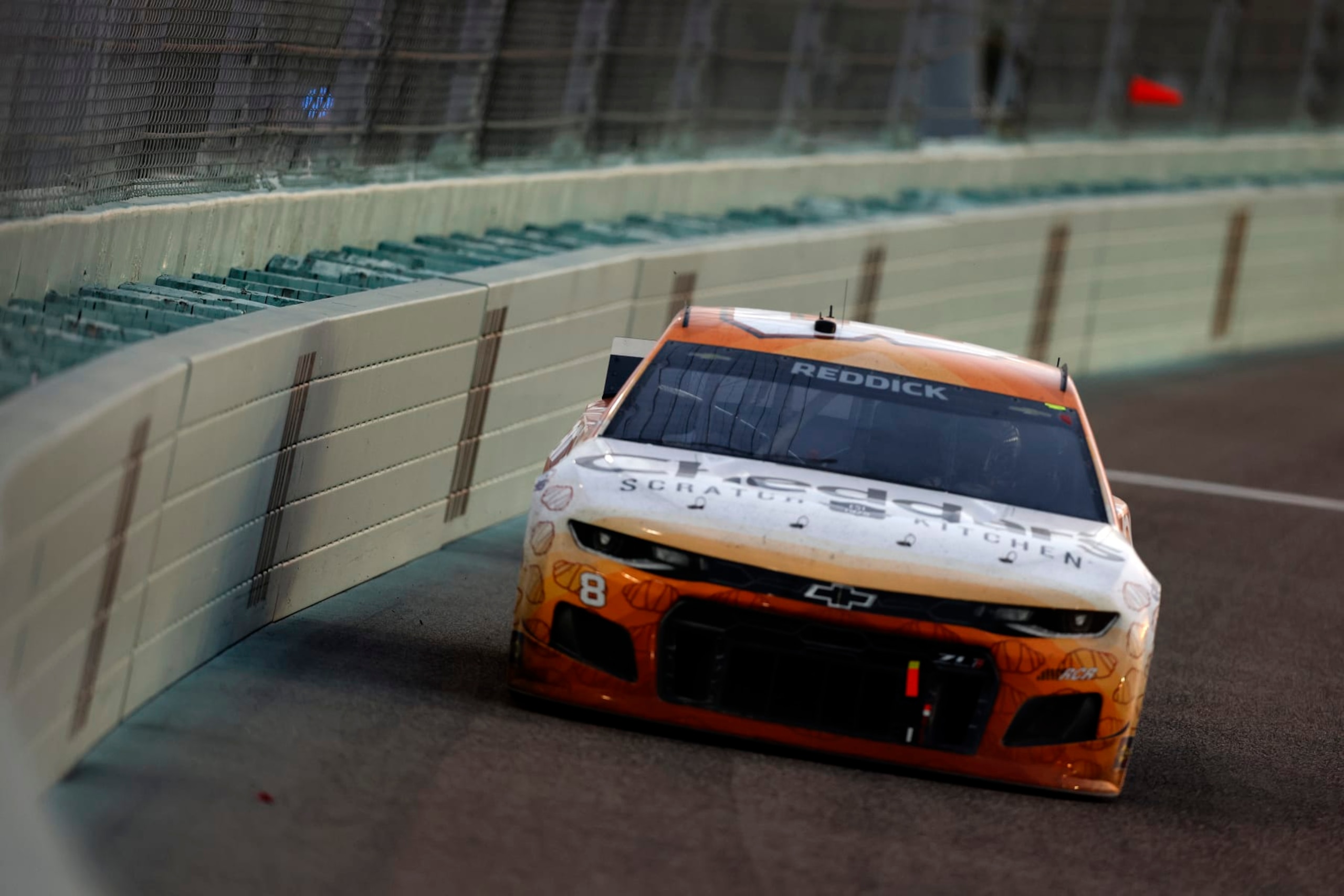HOMESTEAD, FLORIDA - FEBRUARY 28: Tyler Reddick, driver of the #8 Cheddar's Scratch Kitchen Chevrolet, drives during the NASCAR Cup Series Dixie Vodka 400 at Homestead-Miami Speedway on February 28, 2021 in Homestead, Florida. (Photo by Michael Reaves/Getty Images)